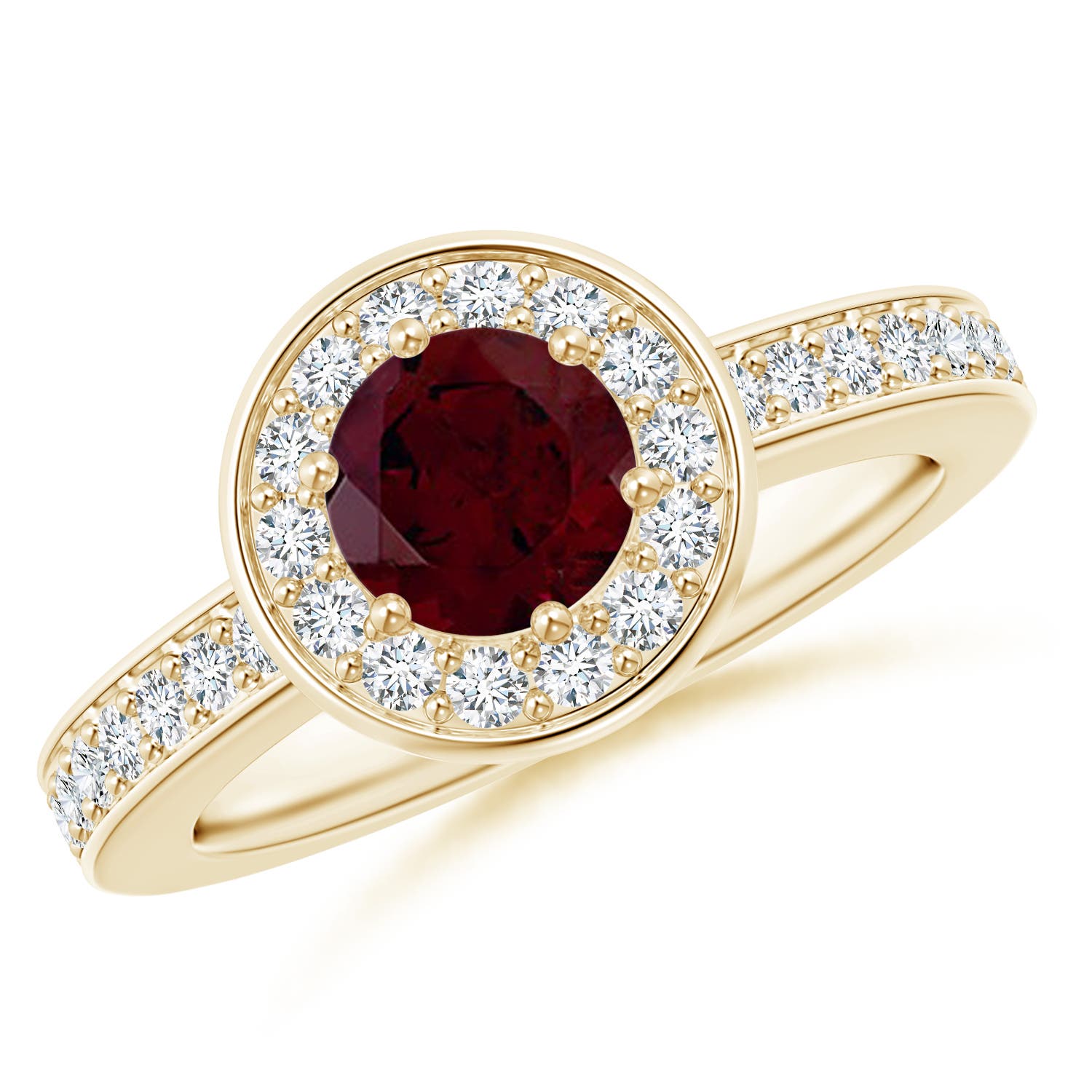 A - Garnet / 1.36 CT / 14 KT Yellow Gold