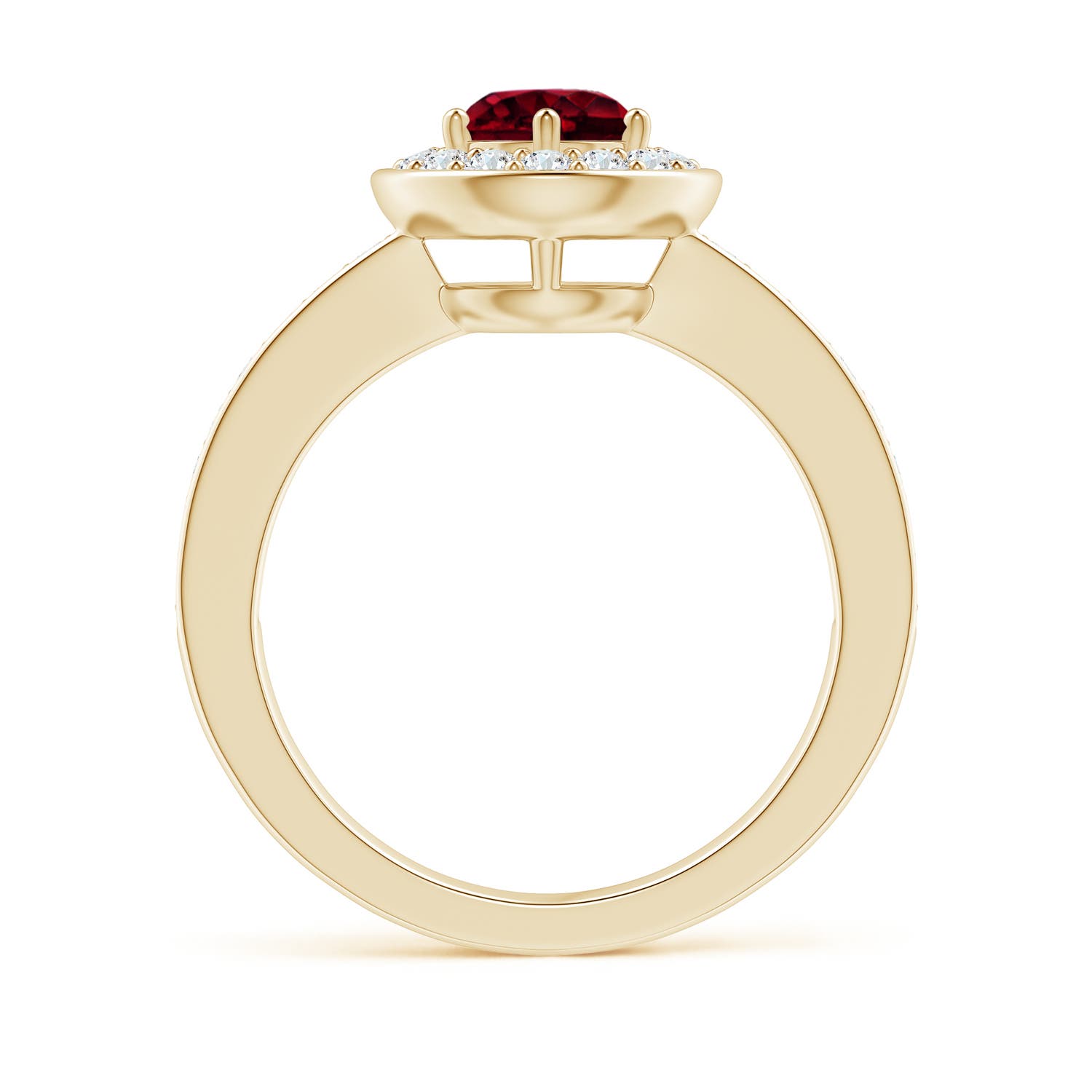 A - Garnet / 1.36 CT / 14 KT Yellow Gold