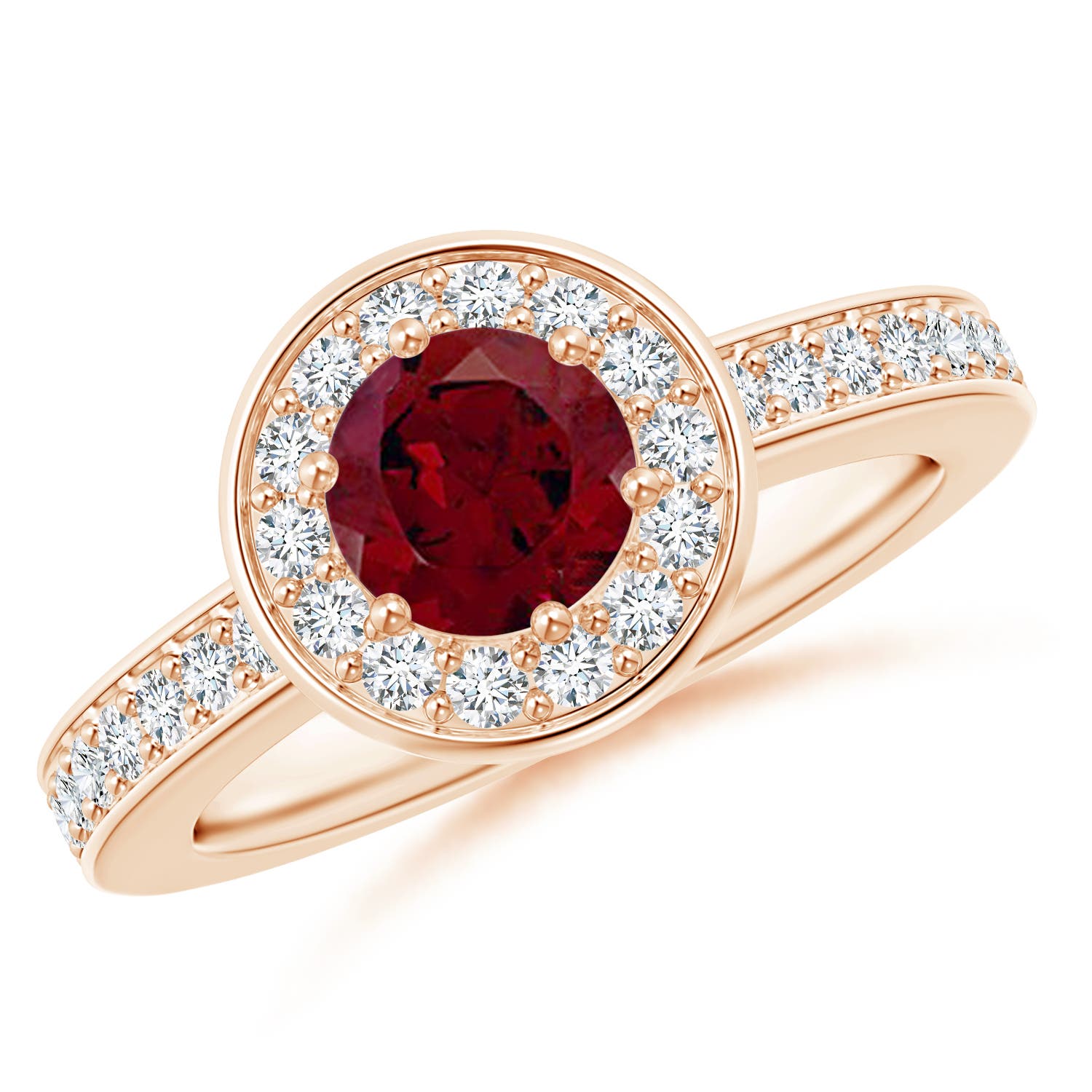 AA - Garnet / 1.36 CT / 14 KT Rose Gold