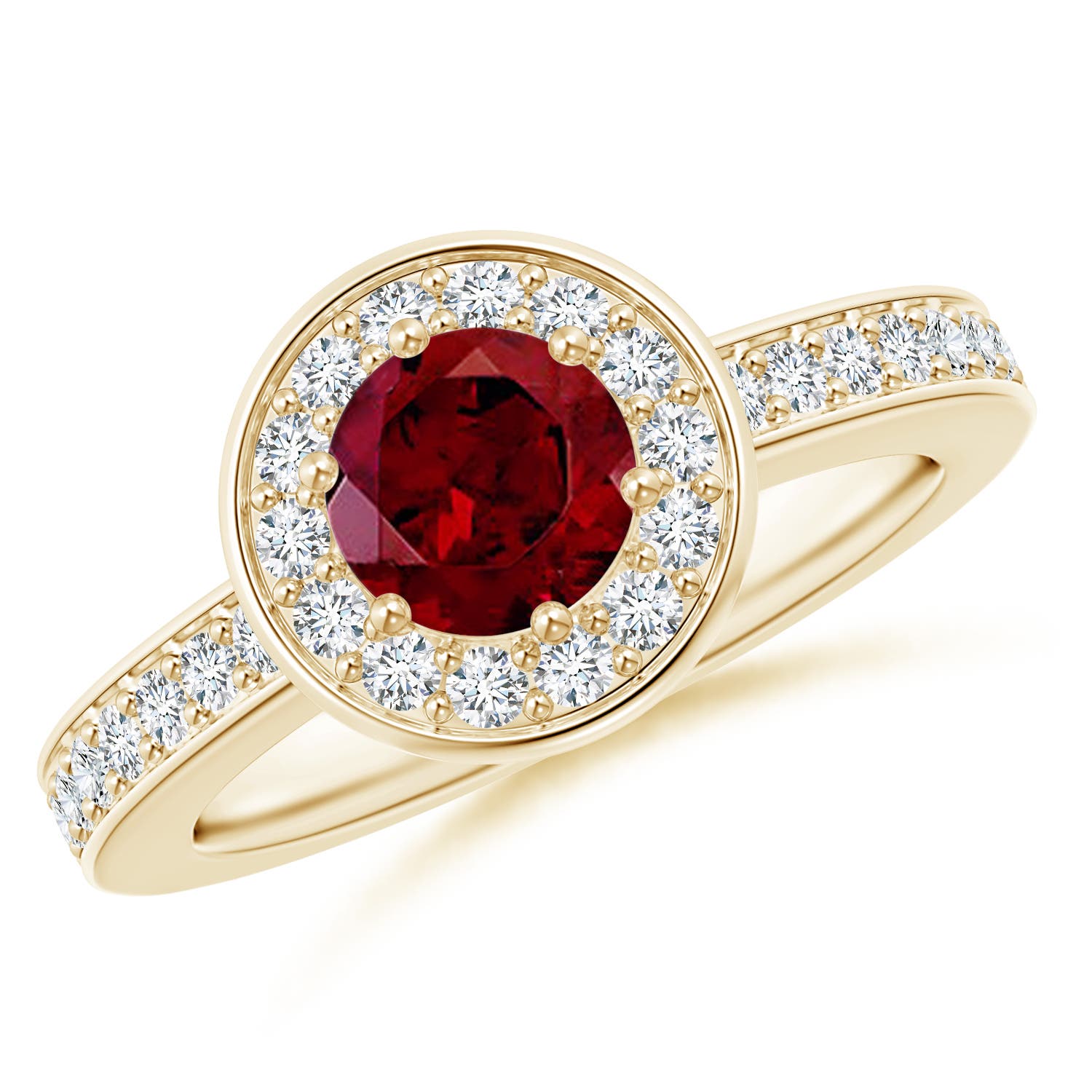 AAA - Garnet / 1.36 CT / 14 KT Yellow Gold