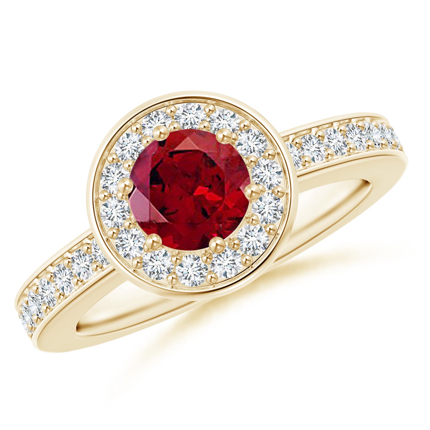 AAAA - Garnet / 1.36 CT / 14 KT Yellow Gold