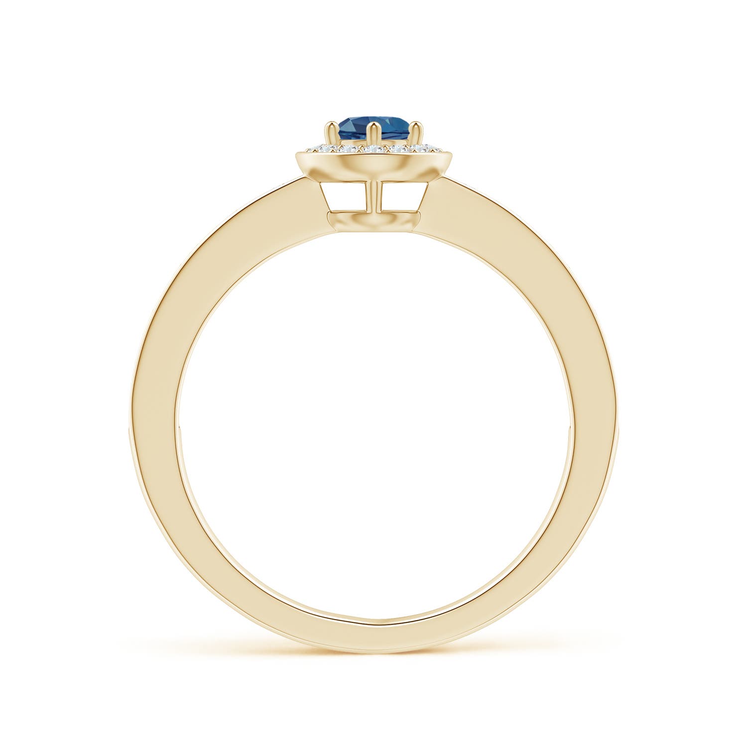 A - London Blue Topaz / 0.48 CT / 14 KT Yellow Gold