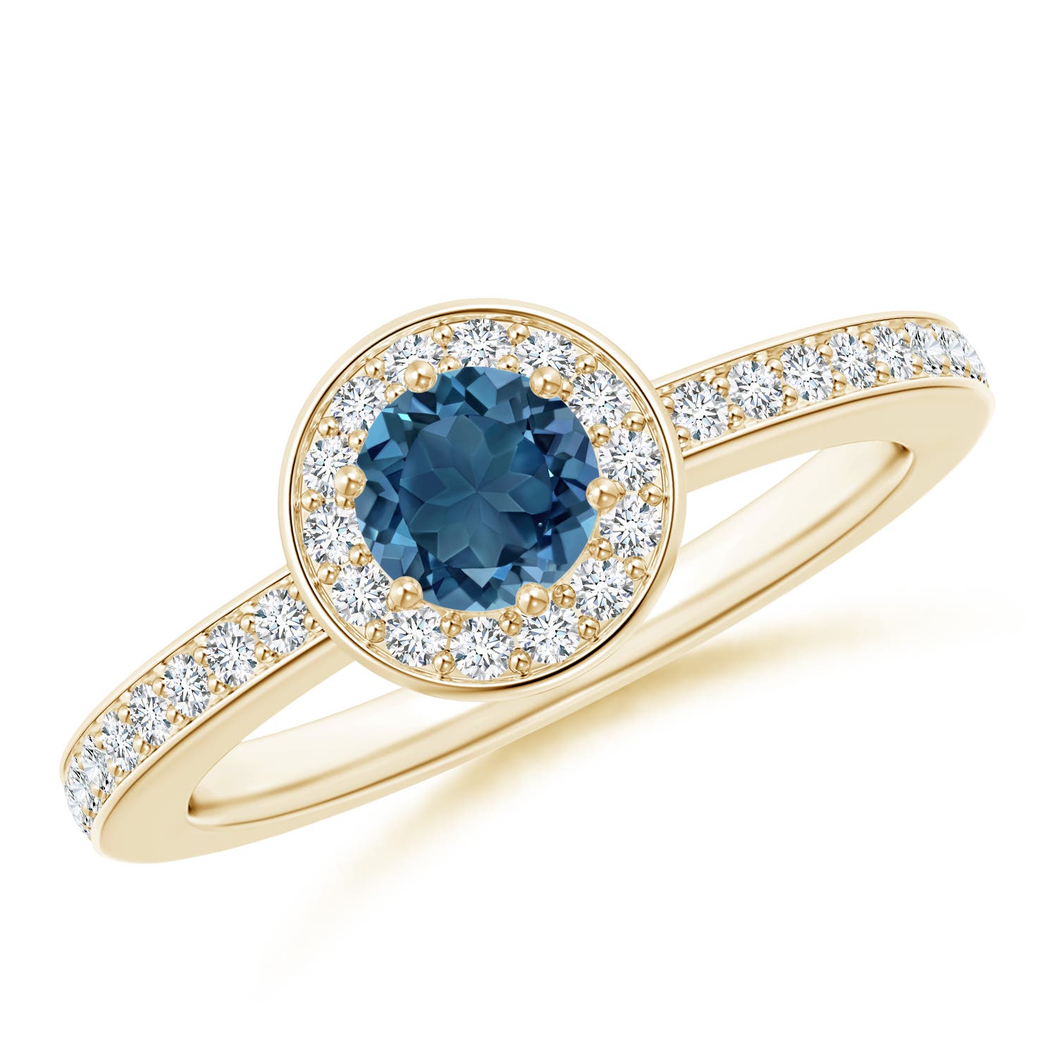 AA - London Blue Topaz / 0.82 CT / 14 KT Yellow Gold