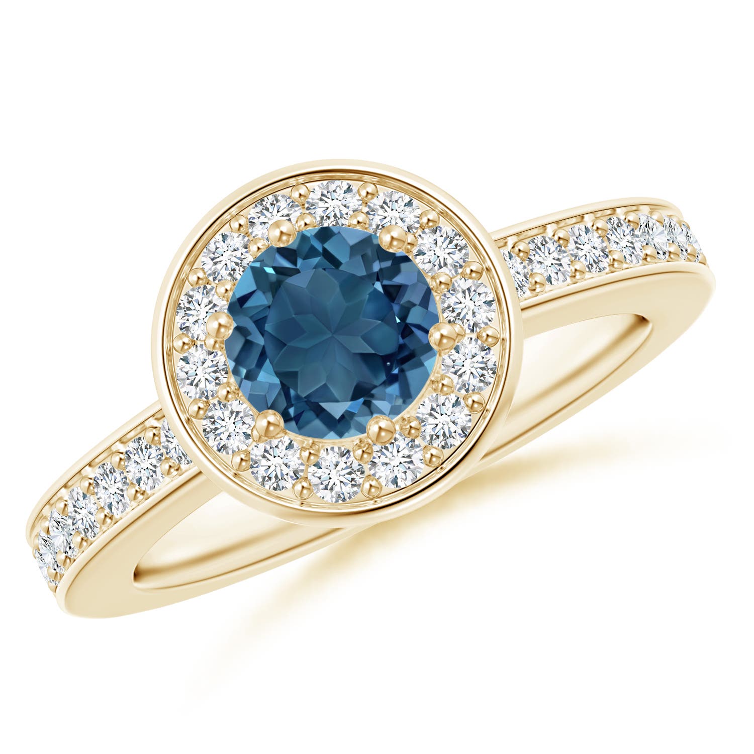 AA - London Blue Topaz / 1.31 CT / 14 KT Yellow Gold