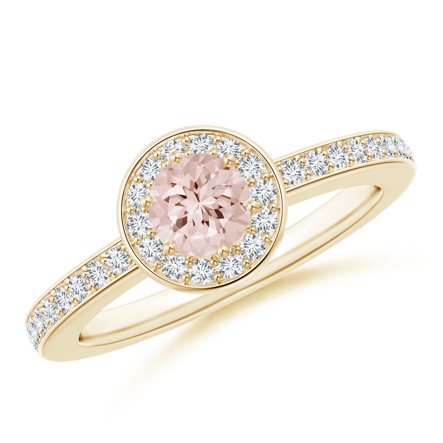 AA - Morganite / 0.64 CT / 14 KT Yellow Gold