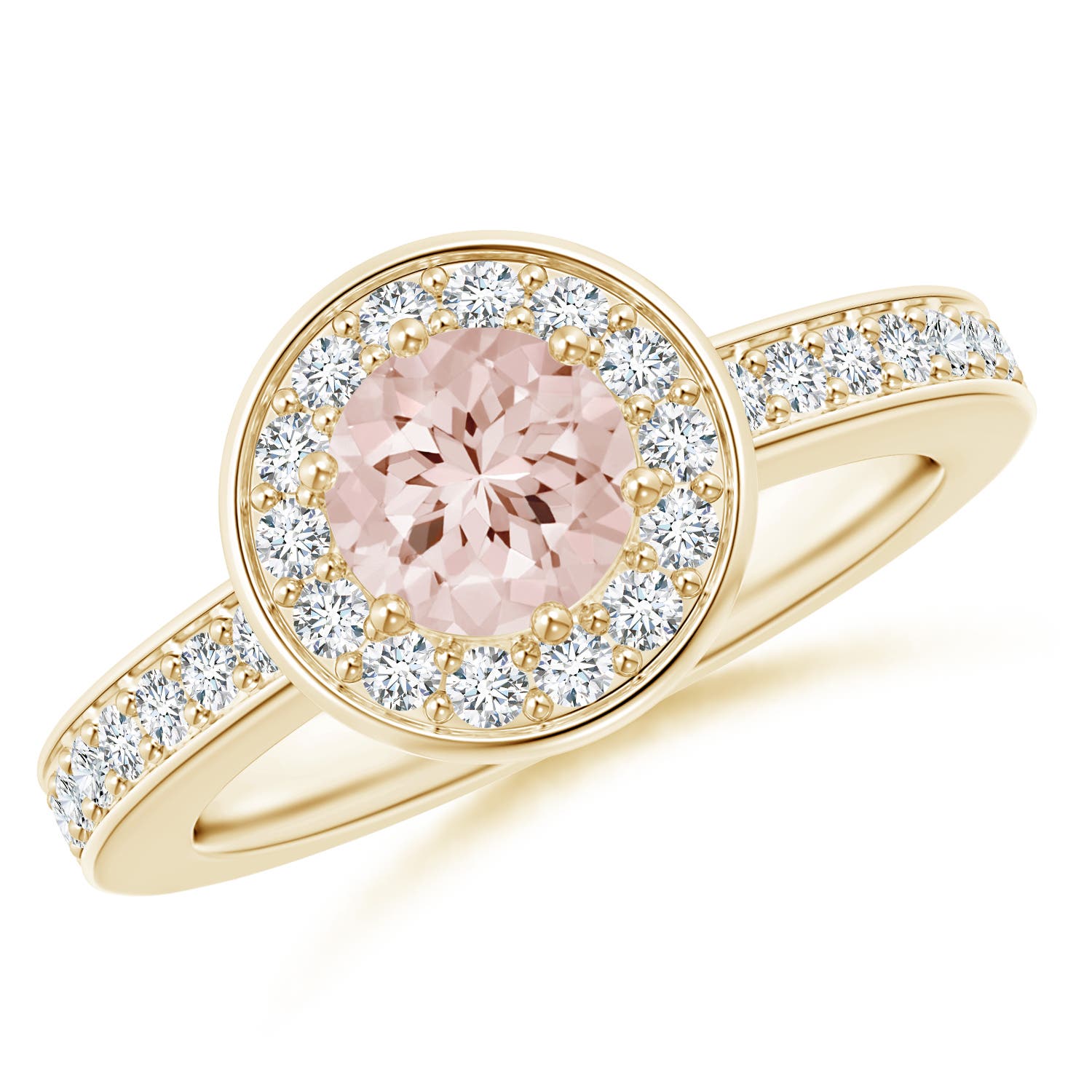 AA - Morganite / 1.06 CT / 14 KT Yellow Gold