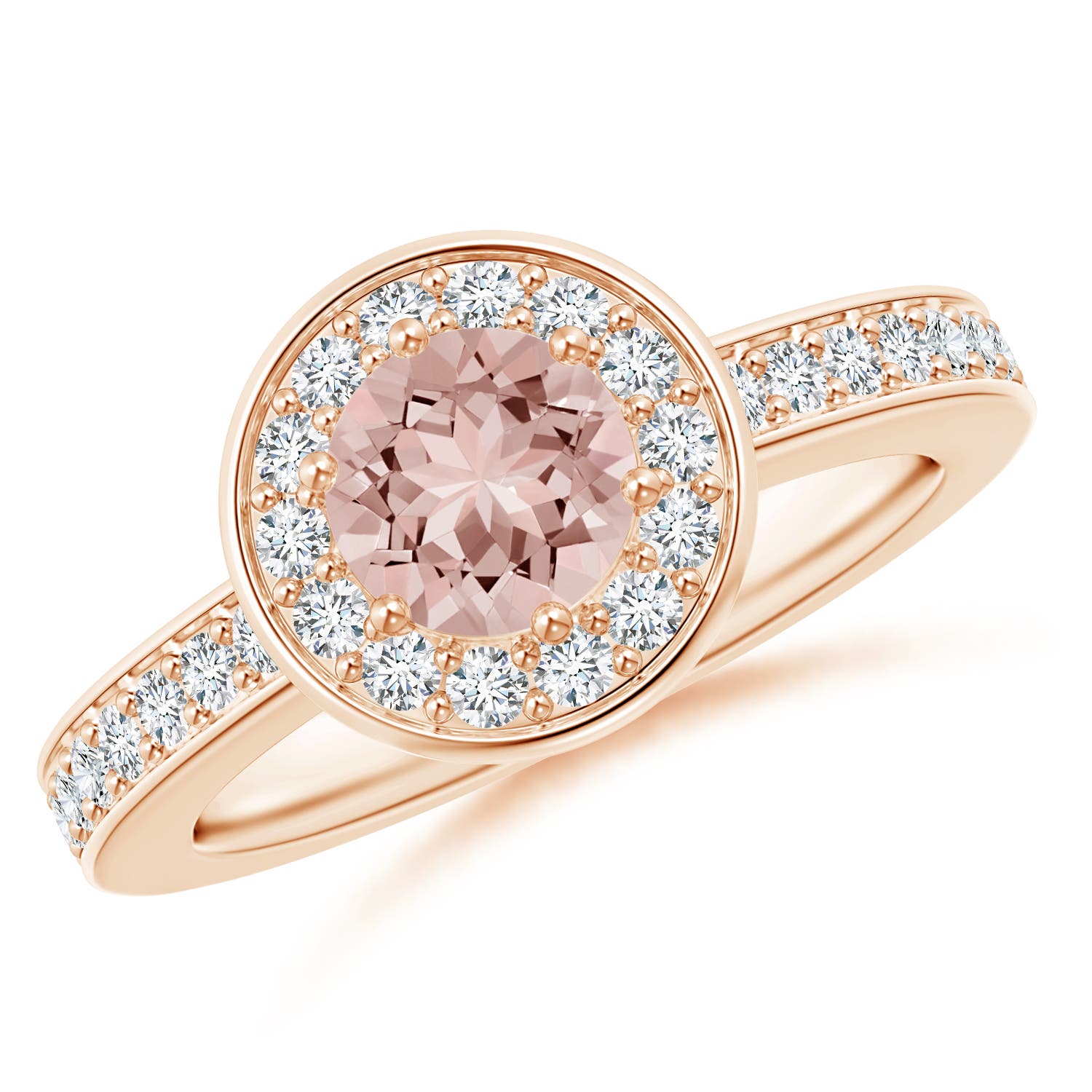 AAAA - Morganite / 1.06 CT / 14 KT Rose Gold