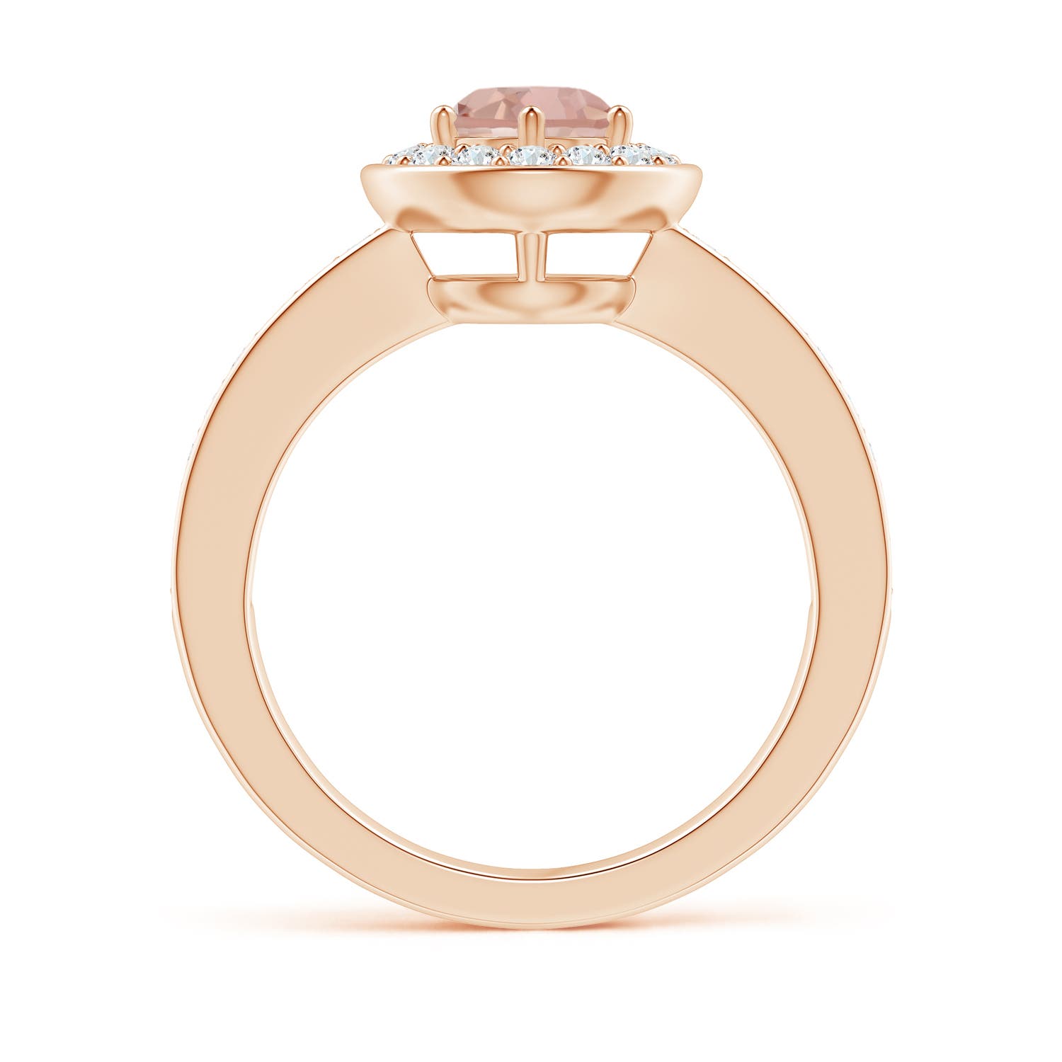 AAAA - Morganite / 1.06 CT / 14 KT Rose Gold