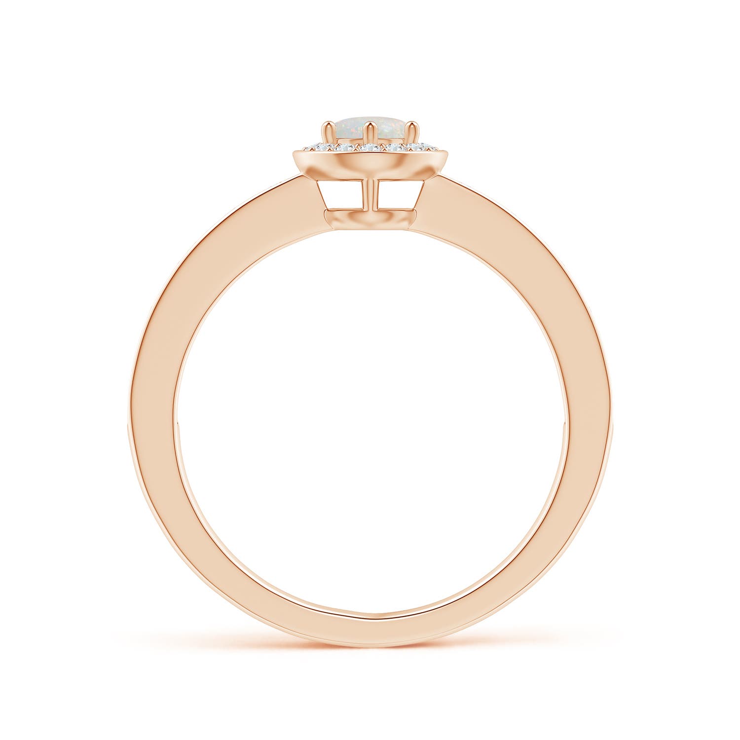 AA - Opal / 0.32 CT / 14 KT Rose Gold