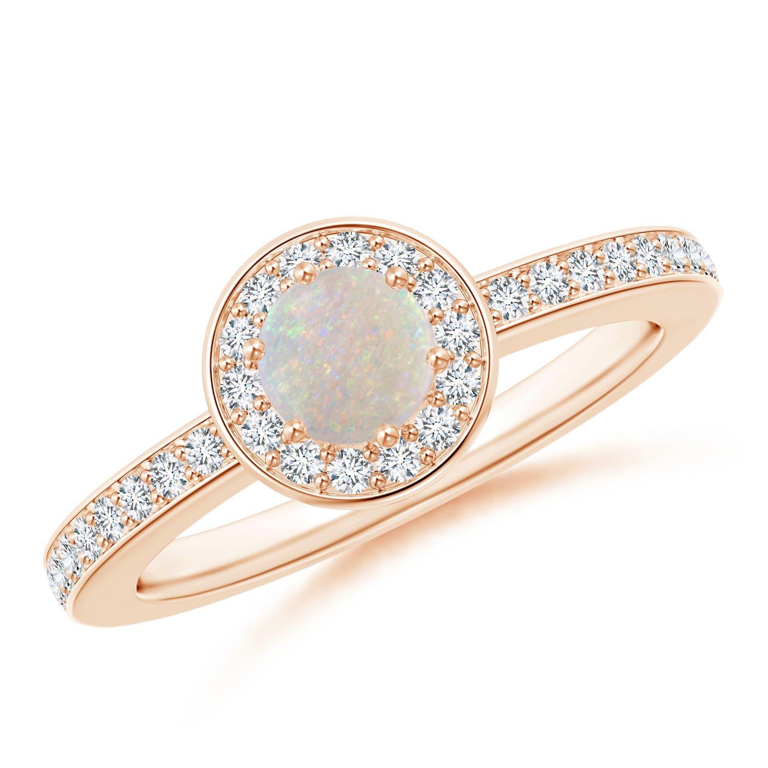 AA - Opal / 0.55 CT / 14 KT Rose Gold