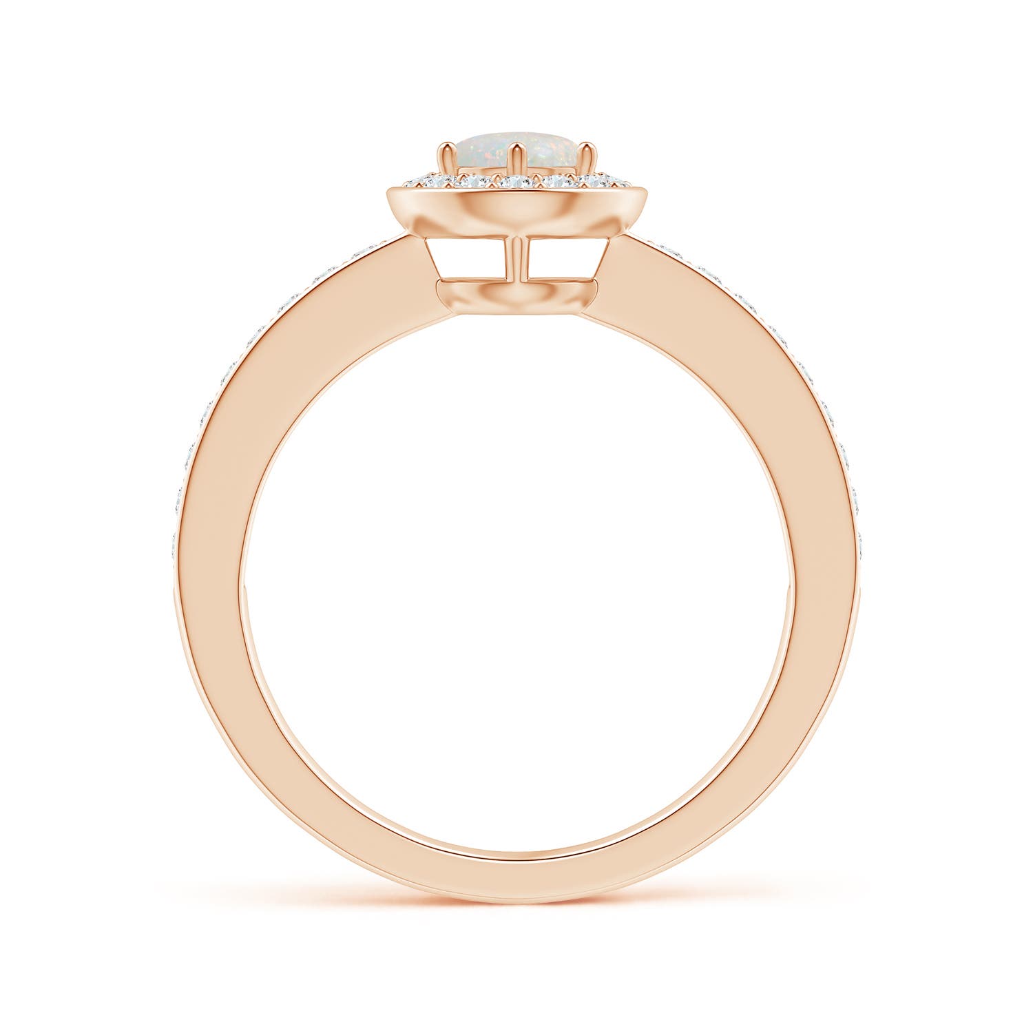 AA - Opal / 0.55 CT / 14 KT Rose Gold