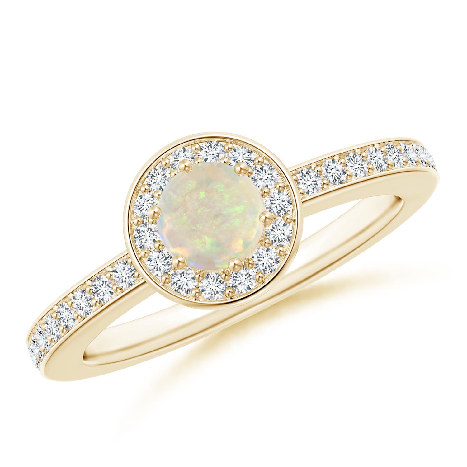 AAA - Opal / 0.55 CT / 14 KT Yellow Gold