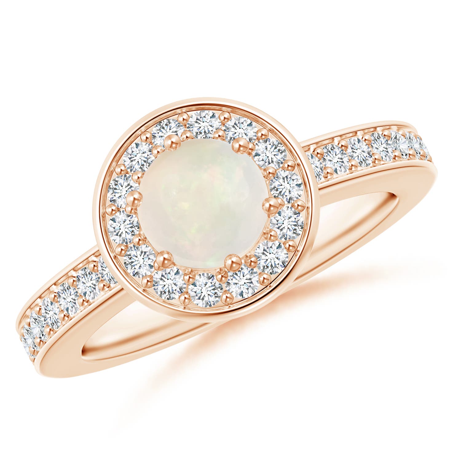 A - Opal / 0.86 CT / 14 KT Rose Gold