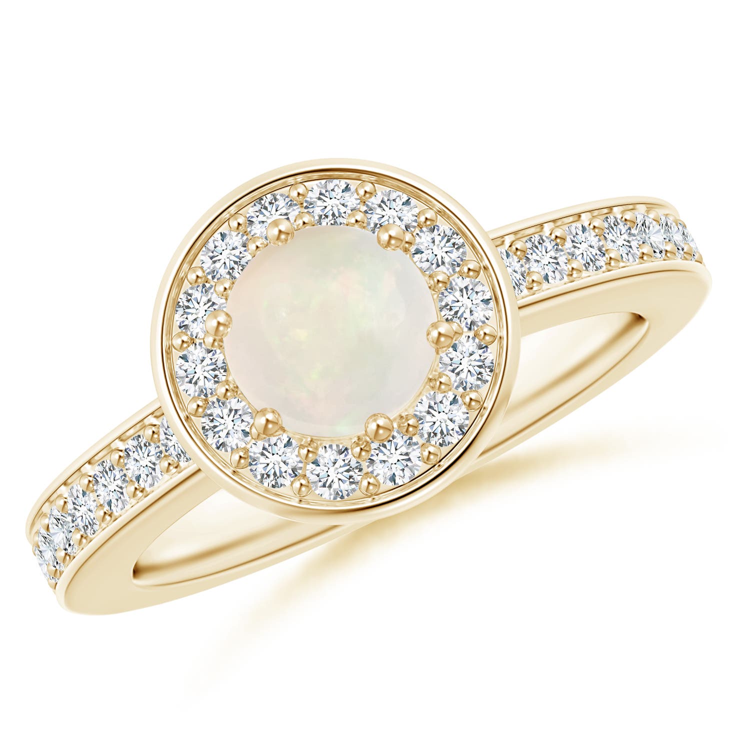 A - Opal / 0.86 CT / 14 KT Yellow Gold