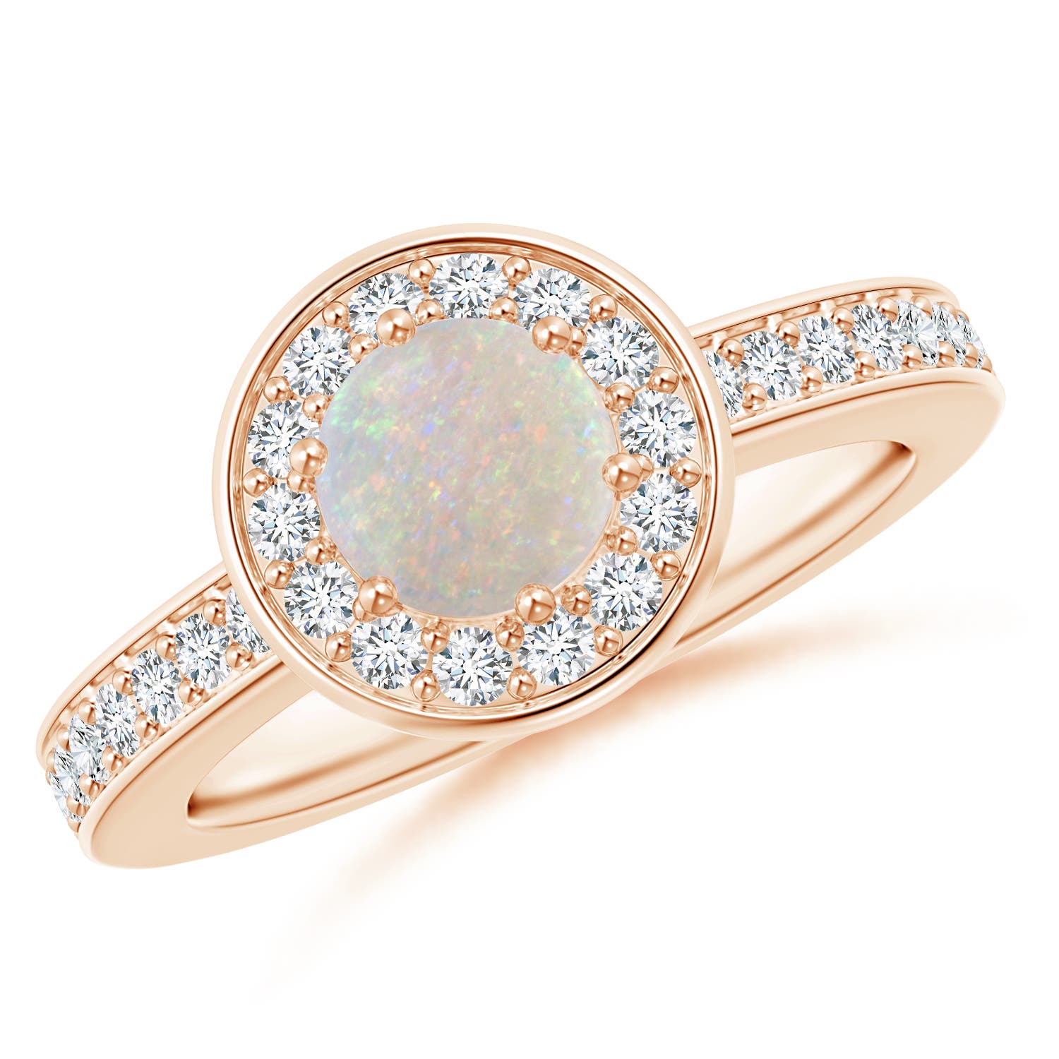 AA - Opal / 0.86 CT / 14 KT Rose Gold