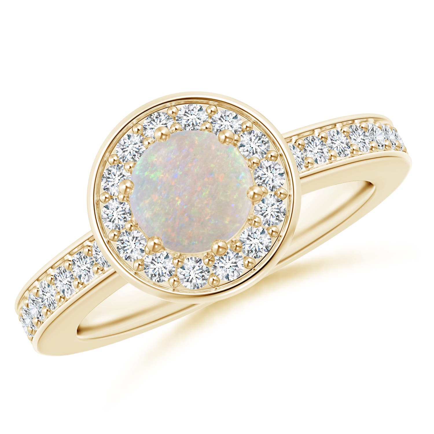 AA - Opal / 0.86 CT / 14 KT Yellow Gold