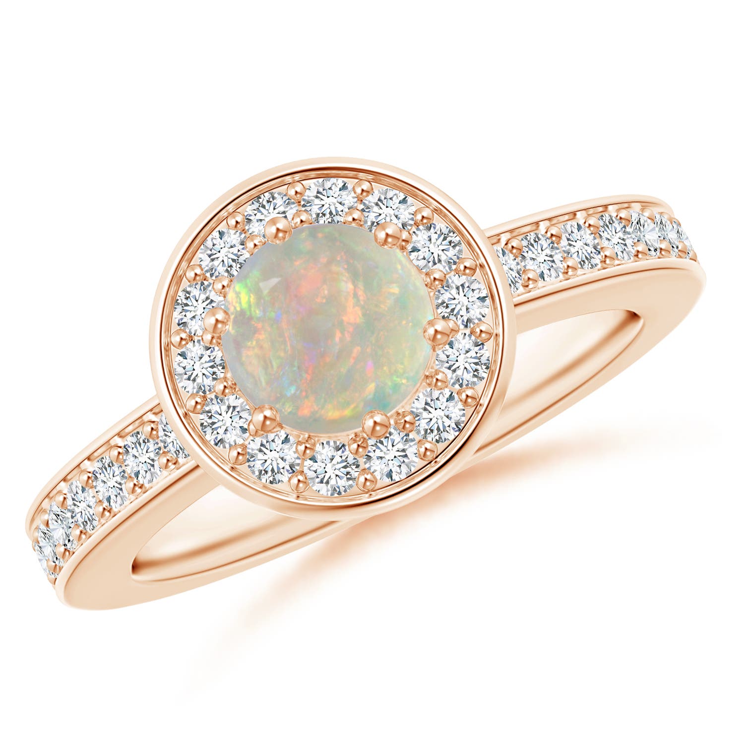 AAAA - Opal / 0.86 CT / 14 KT Rose Gold