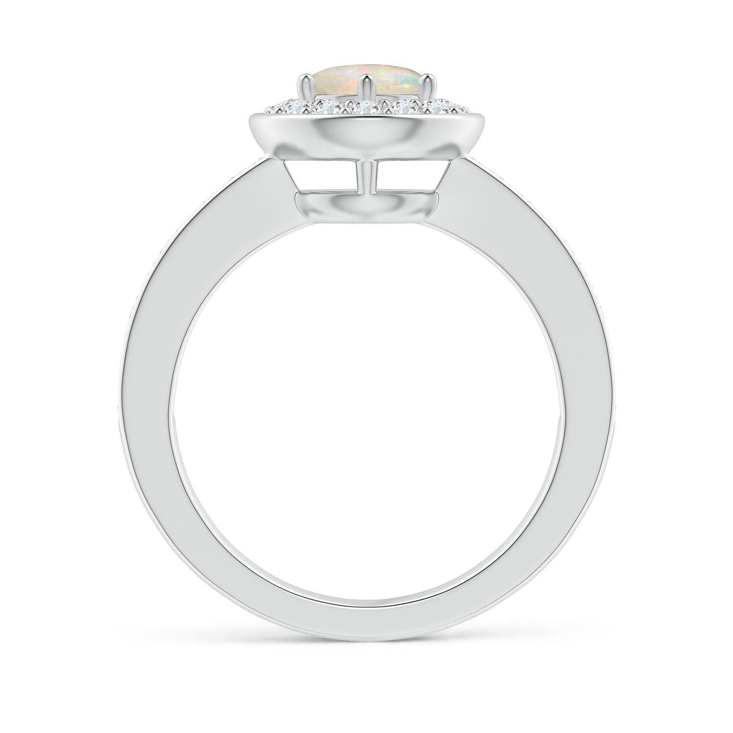 AAAA - Opal / 0.86 CT / 14 KT White Gold