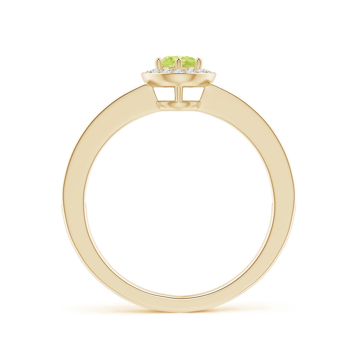 A - Peridot / 0.46 CT / 14 KT Yellow Gold