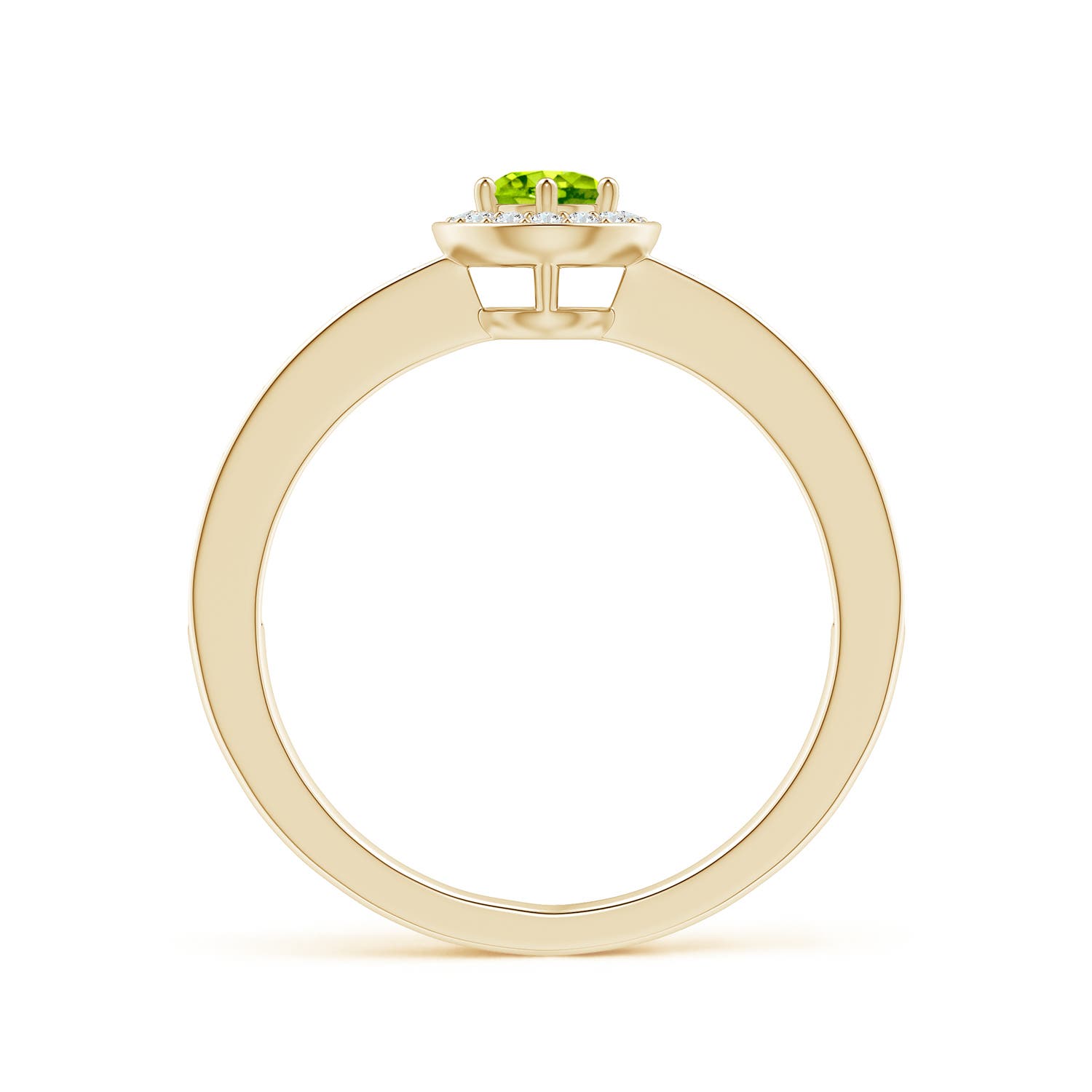 AAA - Peridot / 0.46 CT / 14 KT Yellow Gold