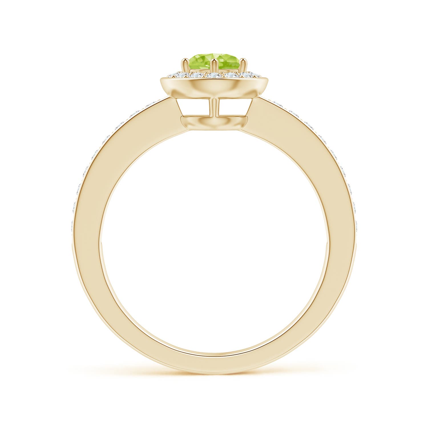 AA - Peridot / 0.77 CT / 14 KT Yellow Gold