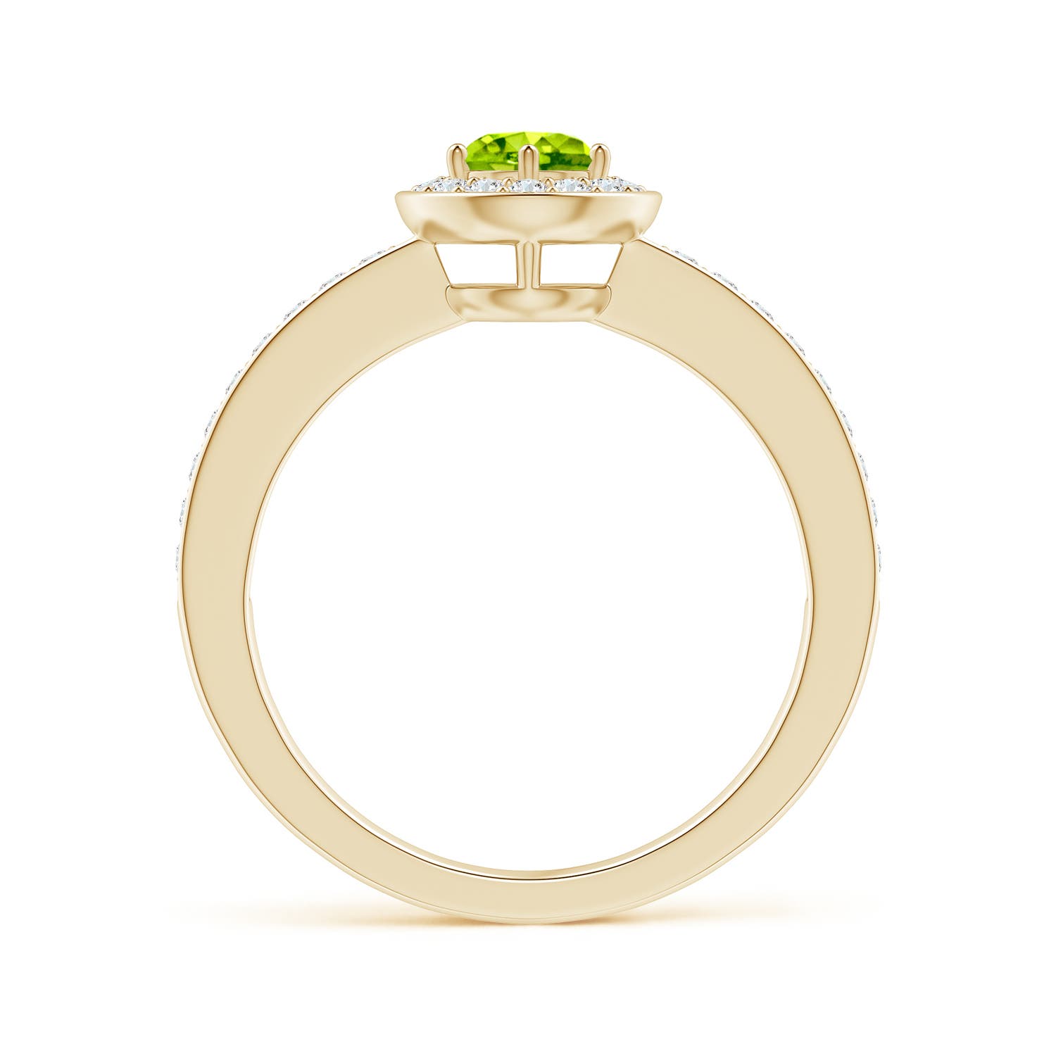 AAA - Peridot / 0.77 CT / 14 KT Yellow Gold