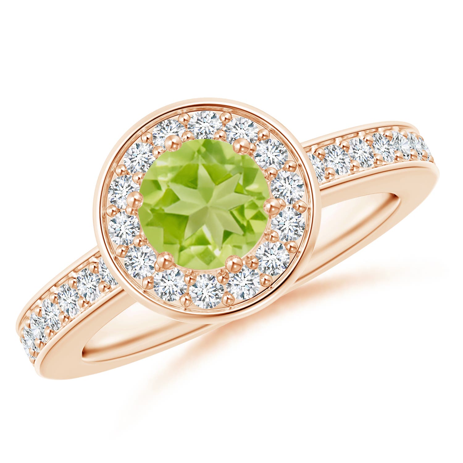 AA - Peridot / 1.31 CT / 14 KT Rose Gold