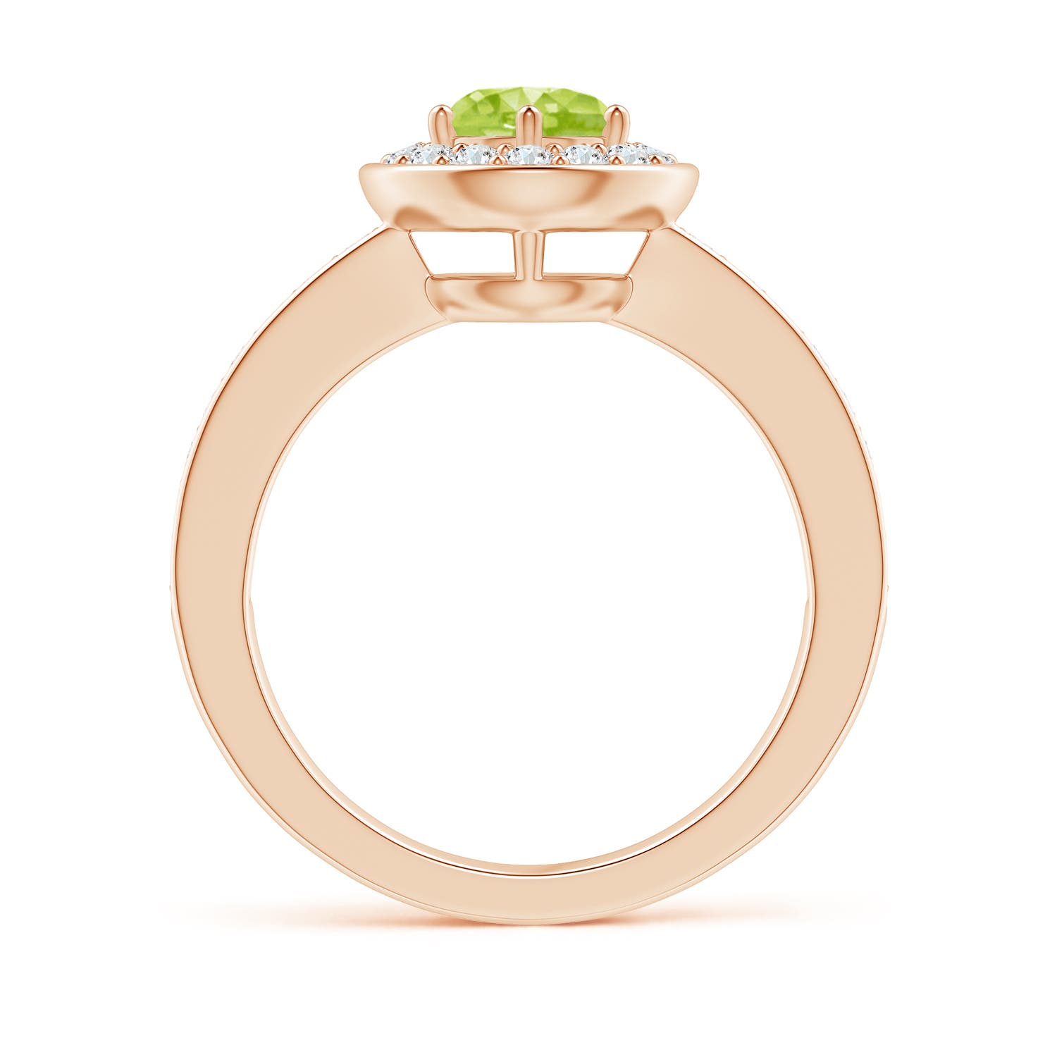 AA - Peridot / 1.31 CT / 14 KT Rose Gold