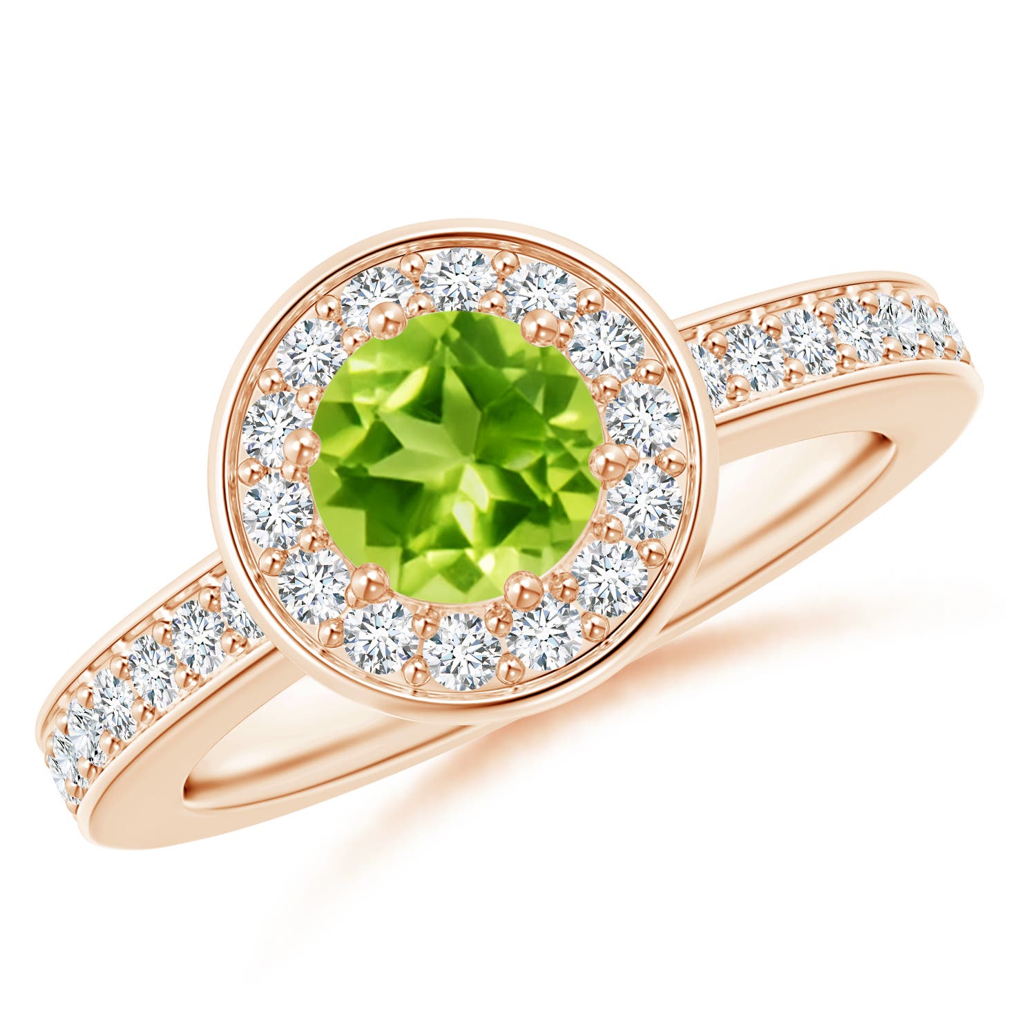 AAA - Peridot / 1.31 CT / 14 KT Rose Gold