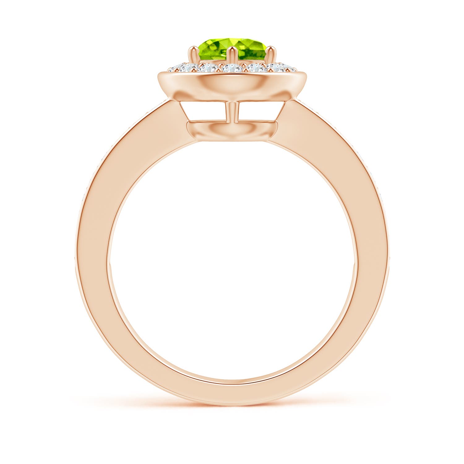 AAA - Peridot / 1.31 CT / 14 KT Rose Gold