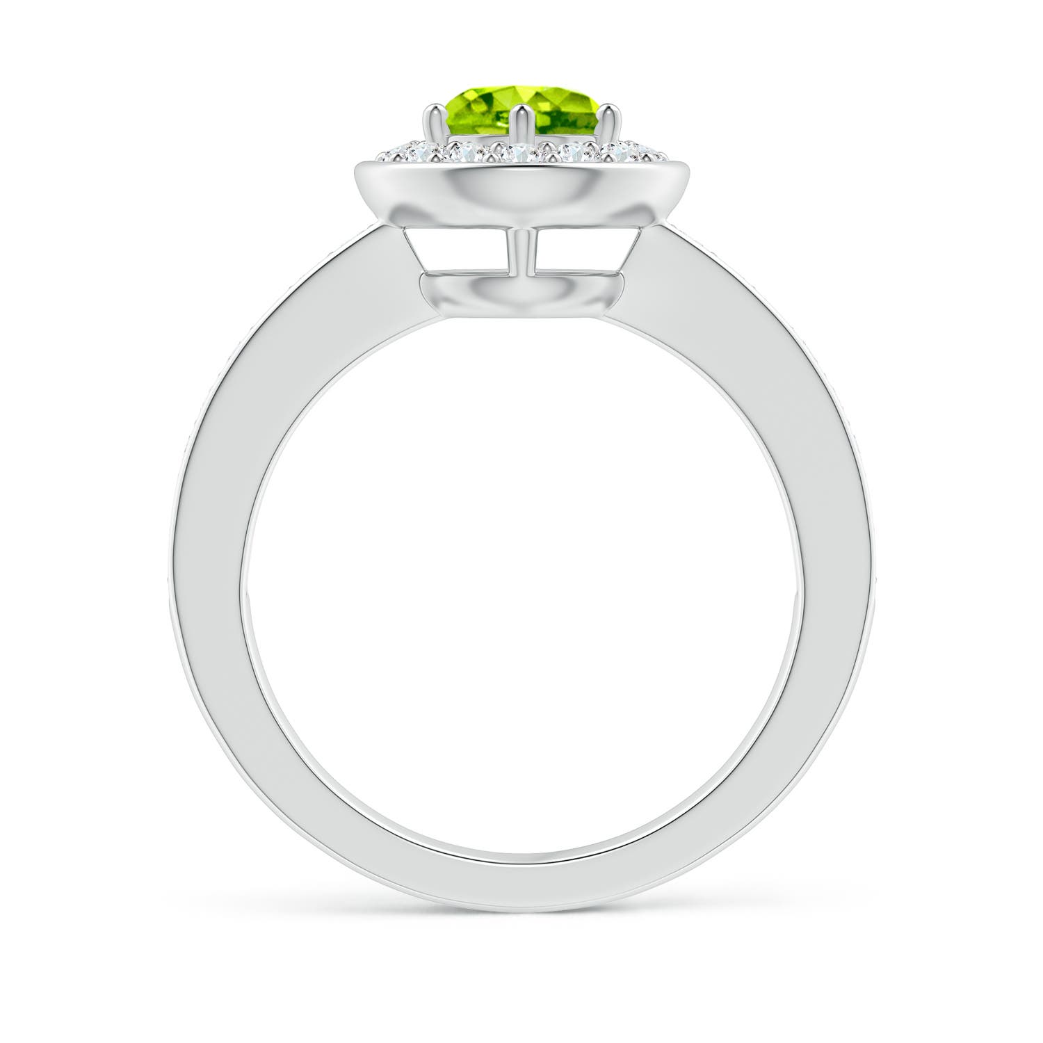 AAA - Peridot / 1.31 CT / 14 KT White Gold