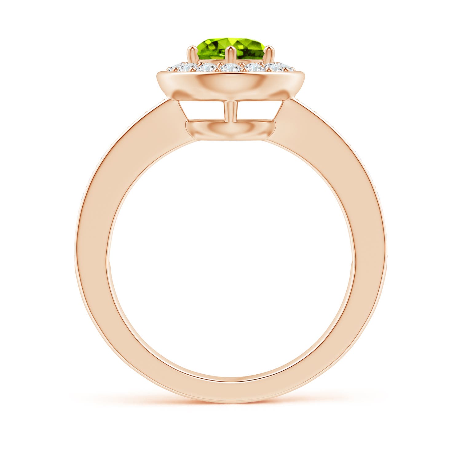 AAAA - Peridot / 1.31 CT / 14 KT Rose Gold