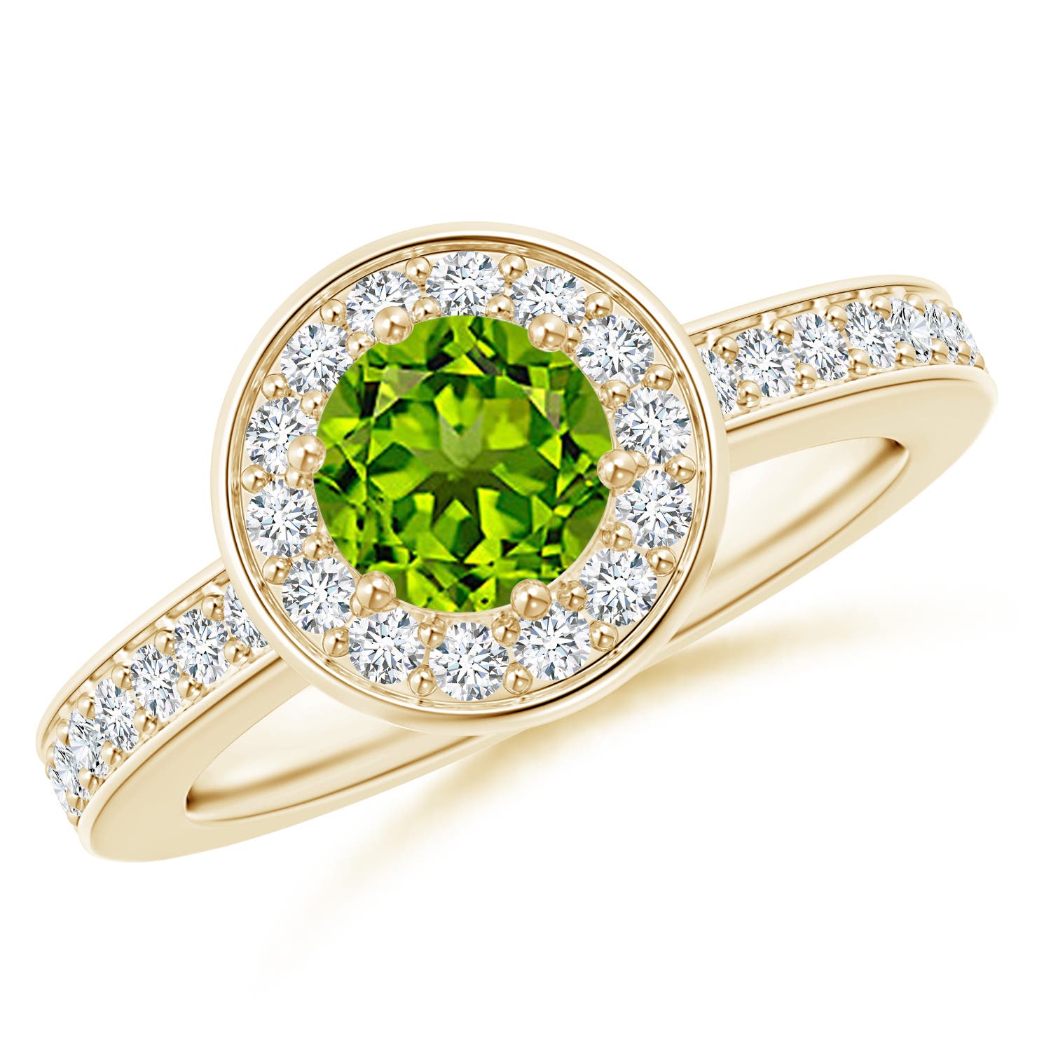 AAAA - Peridot / 1.31 CT / 14 KT Yellow Gold