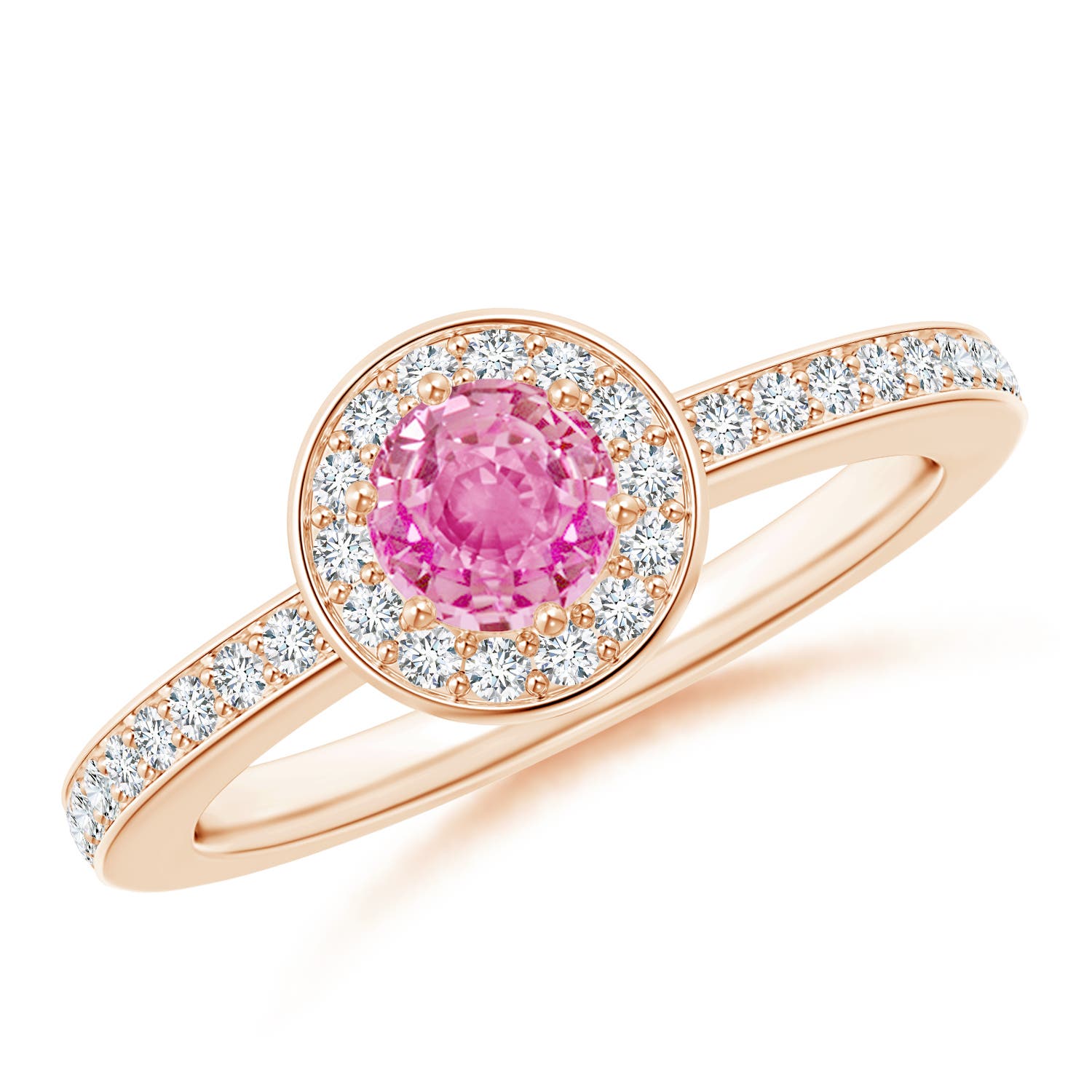 AA - Pink Sapphire / 0.82 CT / 14 KT Rose Gold