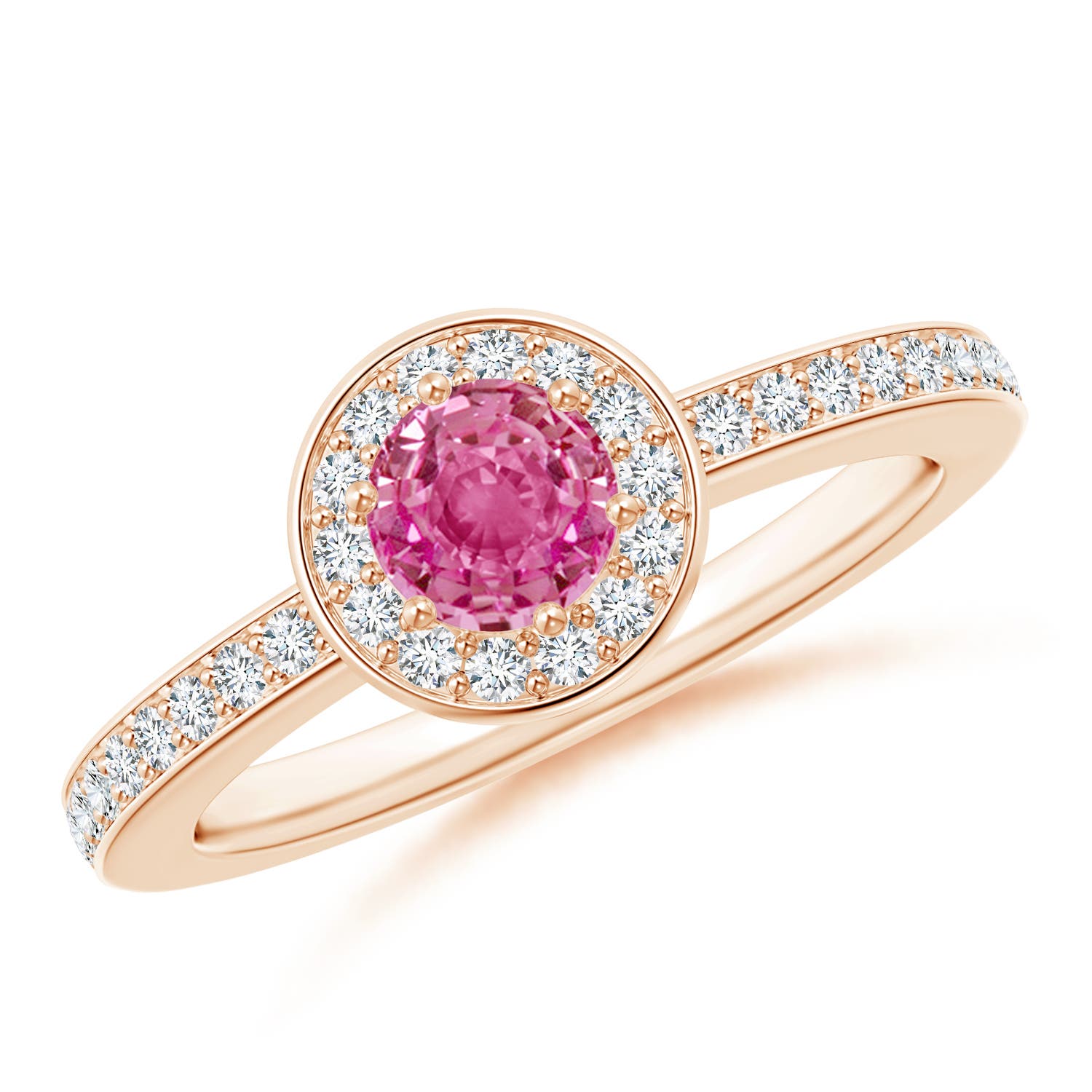 AAA - Pink Sapphire / 0.82 CT / 14 KT Rose Gold