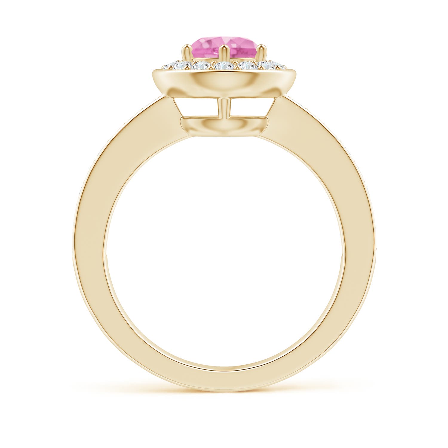 A - Pink Sapphire / 1.36 CT / 14 KT Yellow Gold