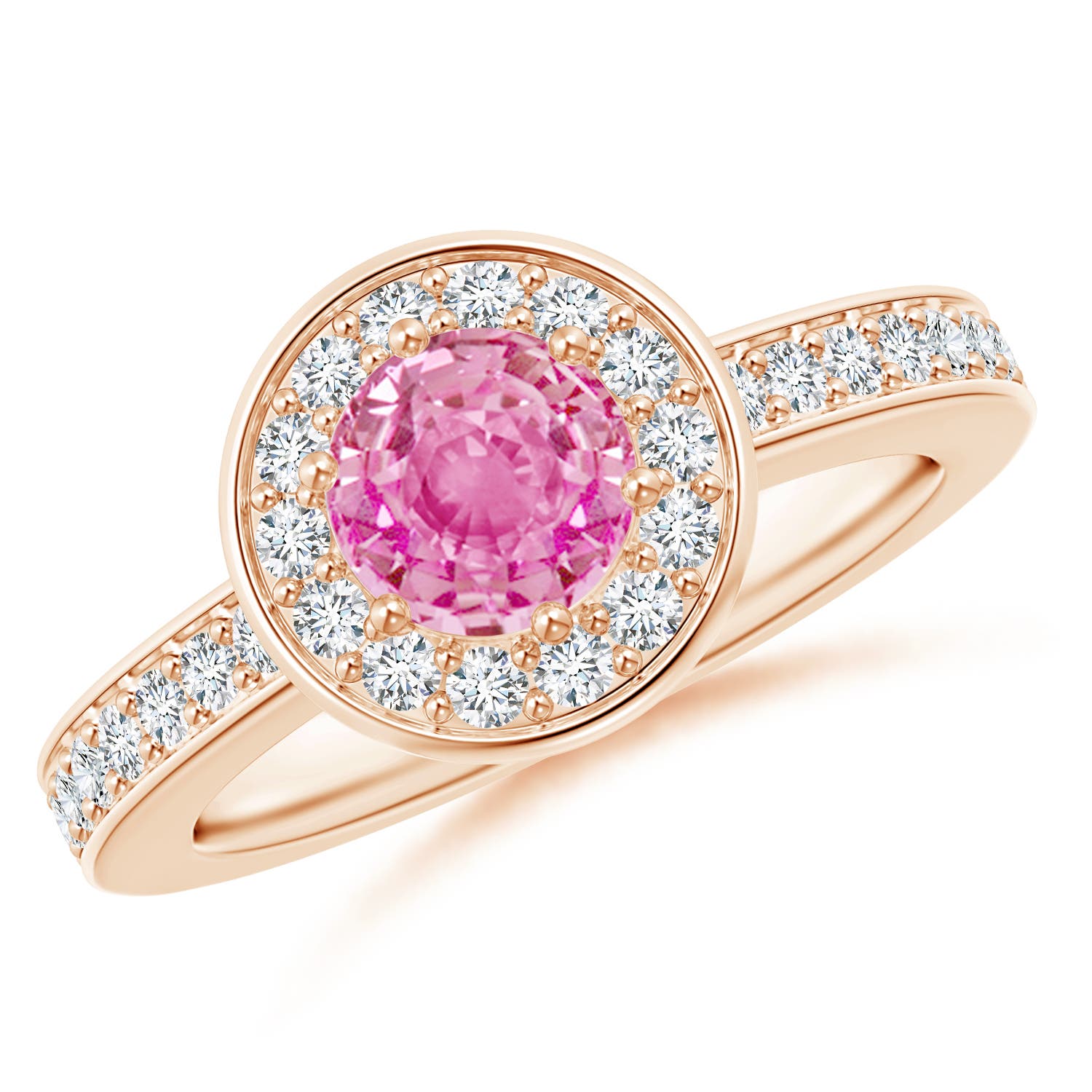 AA - Pink Sapphire / 1.36 CT / 14 KT Rose Gold