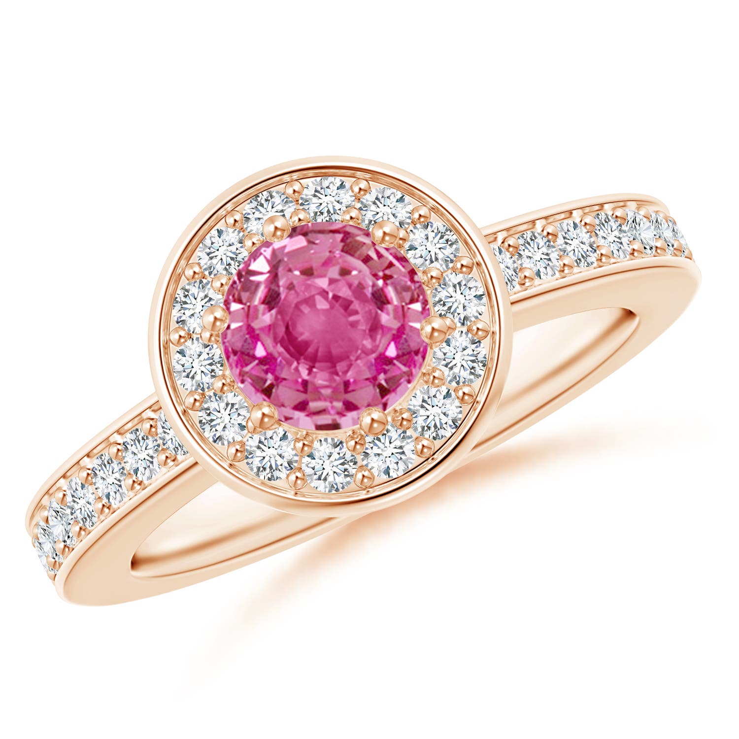 AAA - Pink Sapphire / 1.36 CT / 14 KT Rose Gold