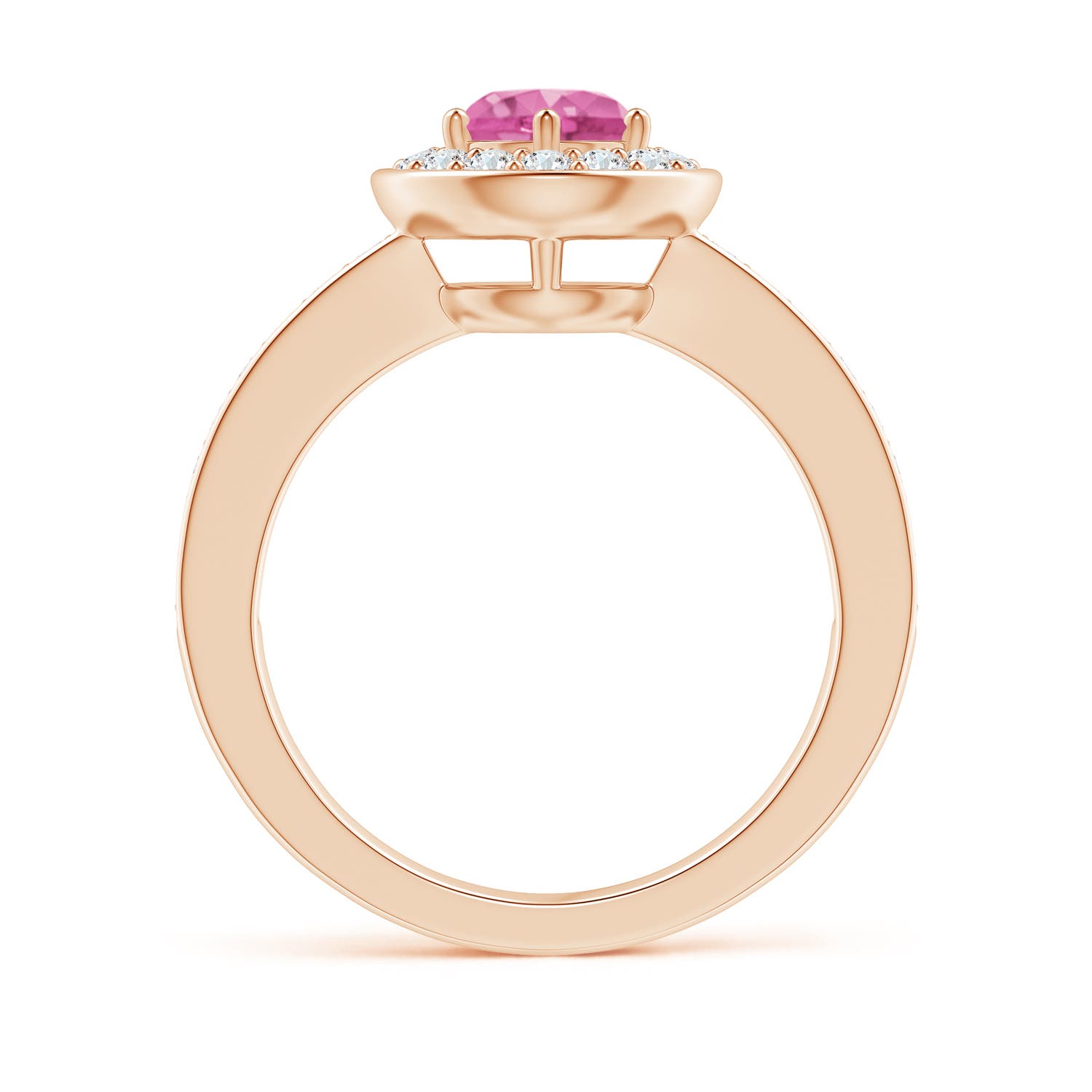 AAA - Pink Sapphire / 1.36 CT / 14 KT Rose Gold