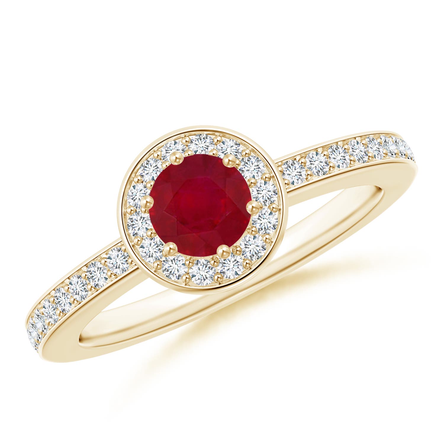 AA - Ruby / 0.82 CT / 14 KT Yellow Gold