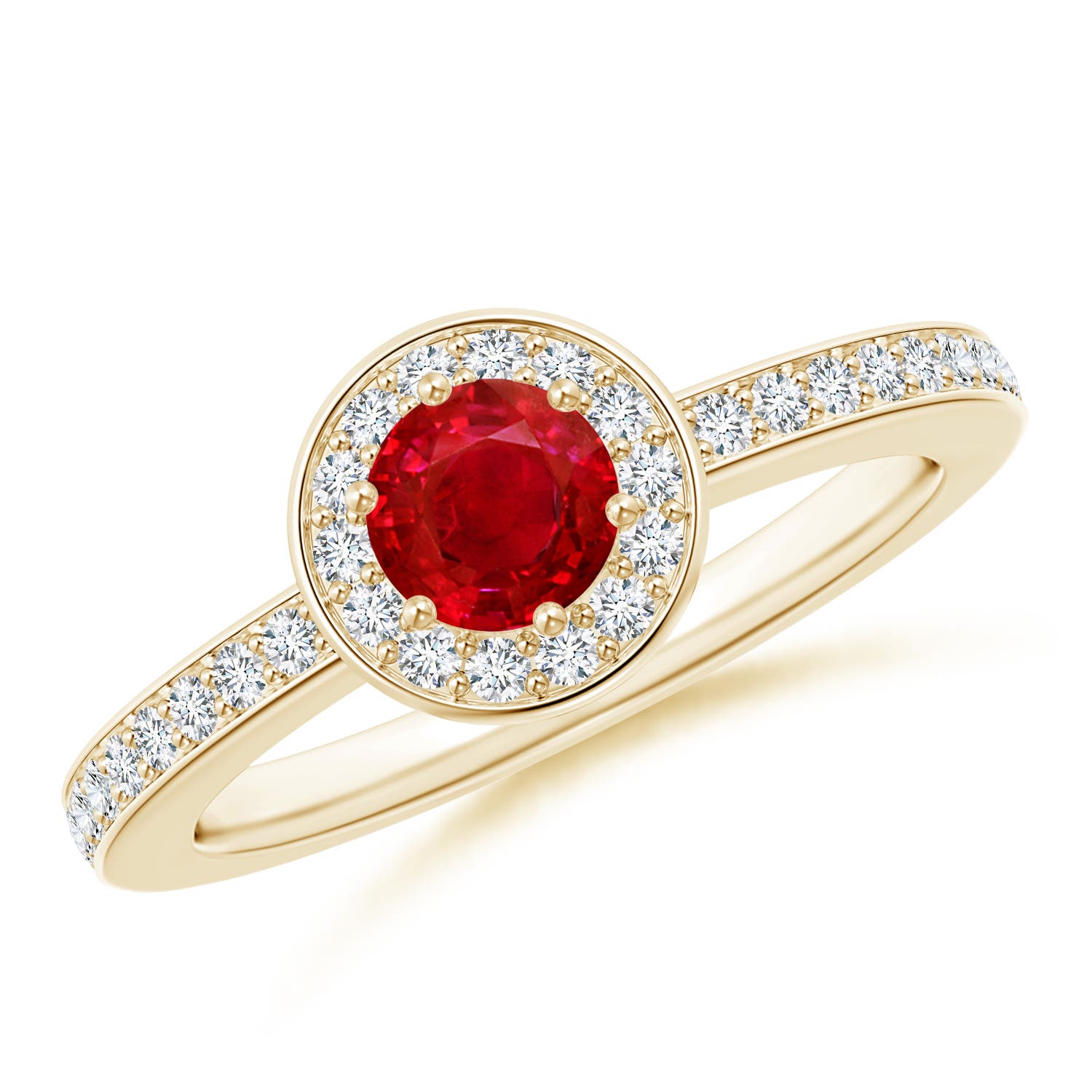 AAA - Ruby / 0.82 CT / 14 KT Yellow Gold