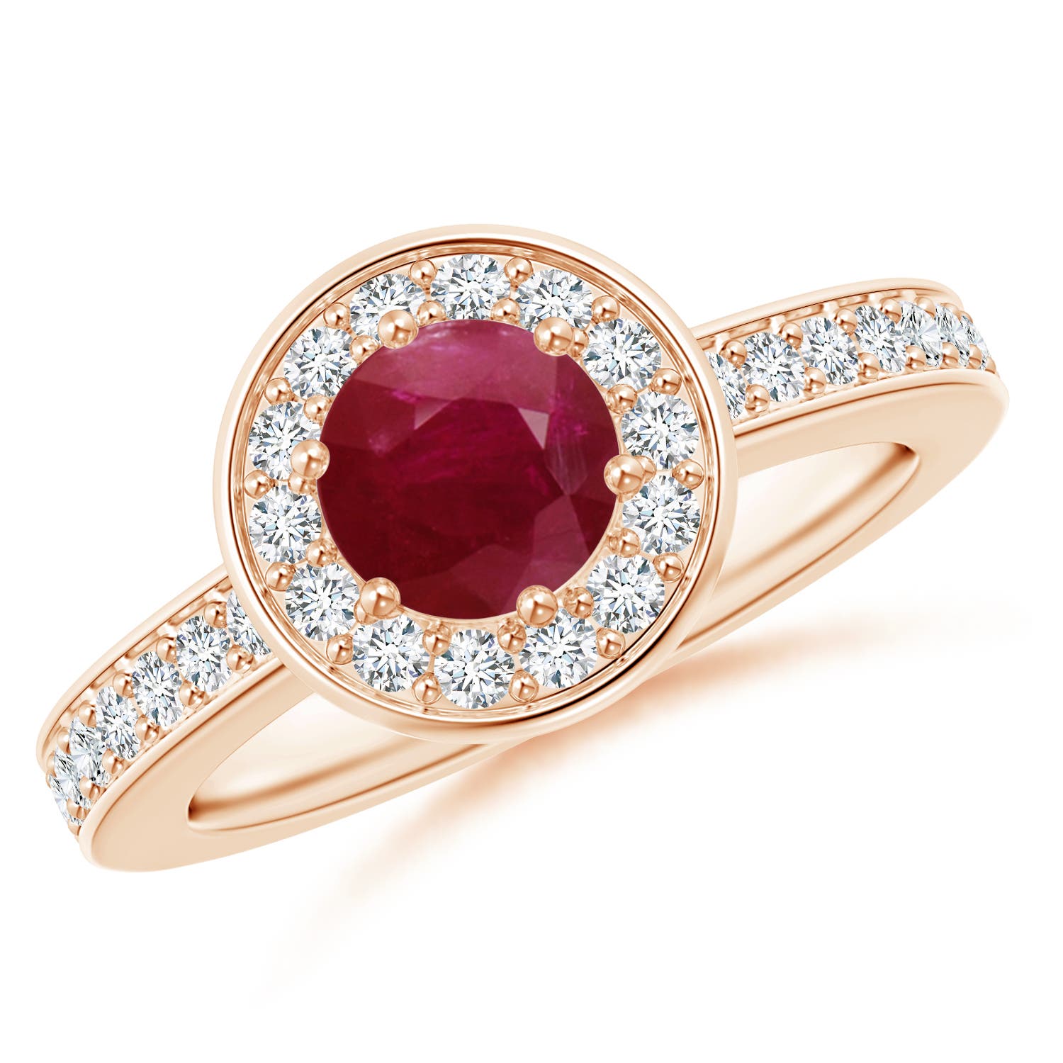 A - Ruby / 1.36 CT / 14 KT Rose Gold