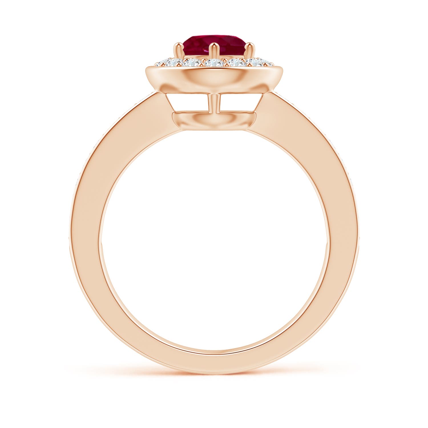 A - Ruby / 1.36 CT / 14 KT Rose Gold