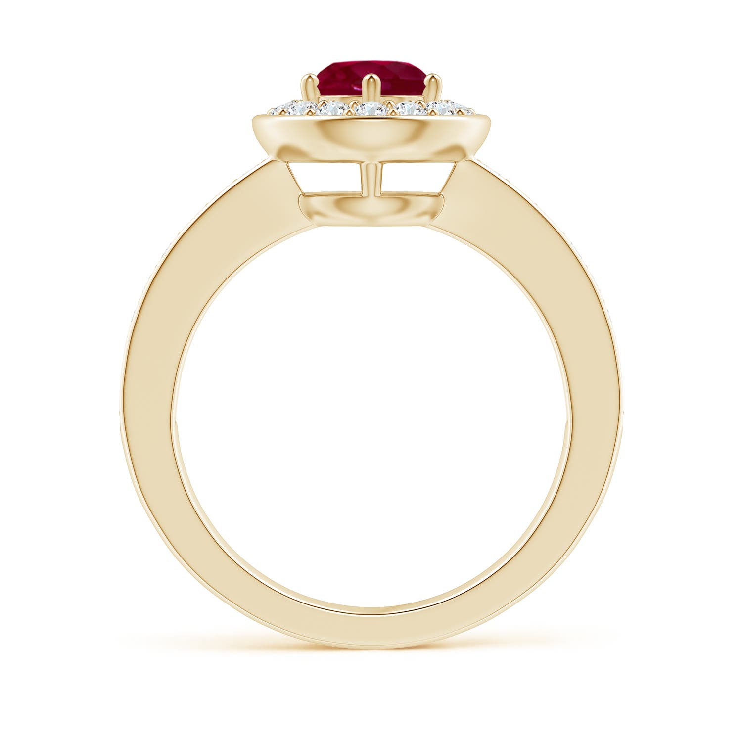 A - Ruby / 1.36 CT / 14 KT Yellow Gold