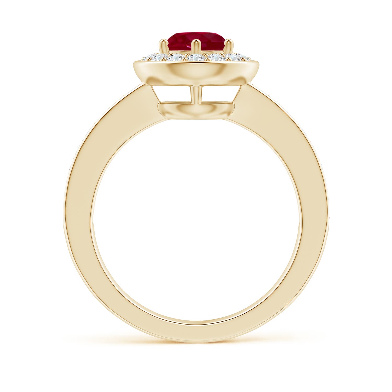 AA - Ruby / 1.36 CT / 14 KT Yellow Gold