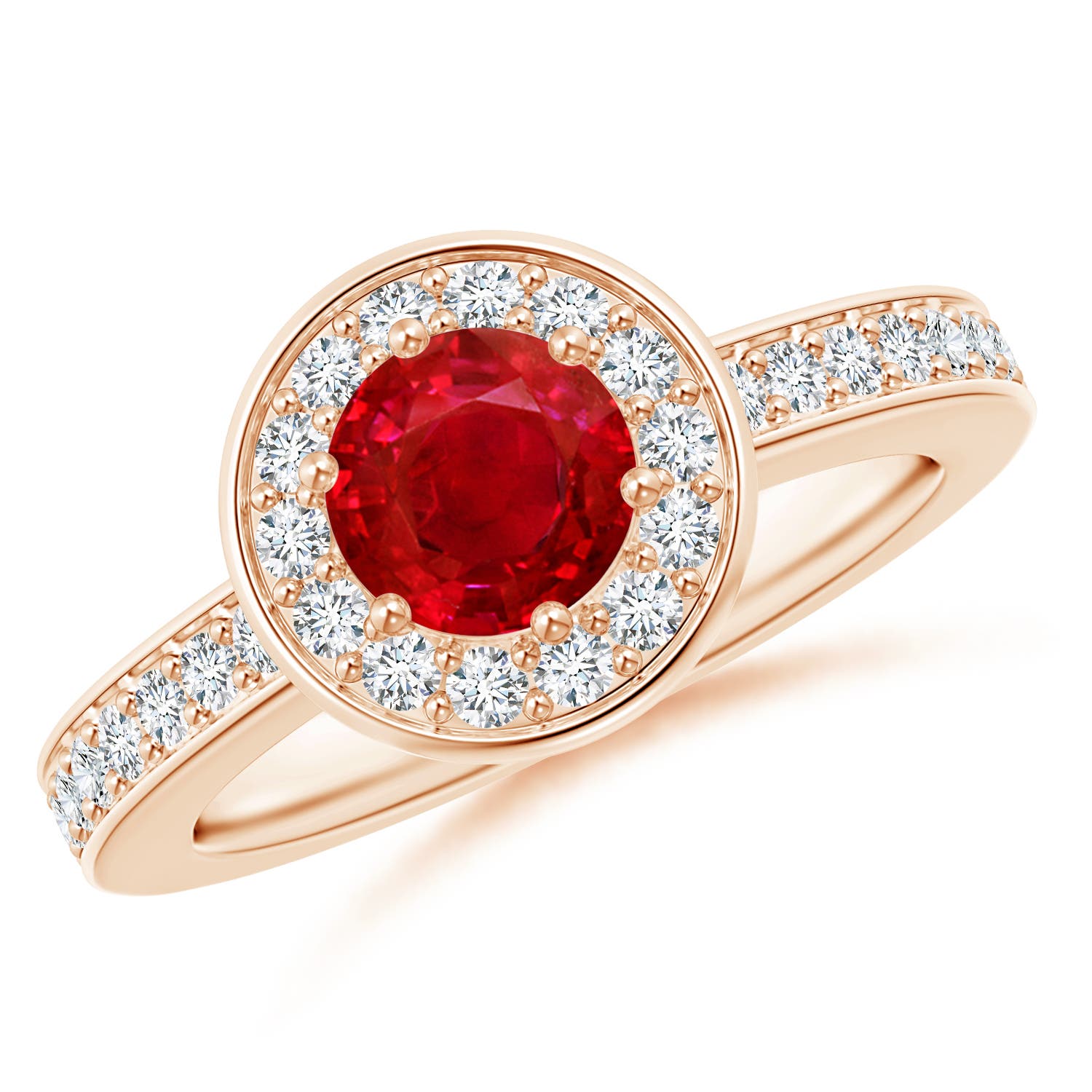 AAA - Ruby / 1.36 CT / 14 KT Rose Gold