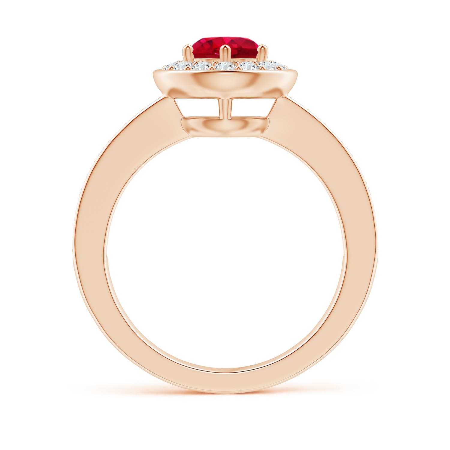 AAA - Ruby / 1.36 CT / 14 KT Rose Gold