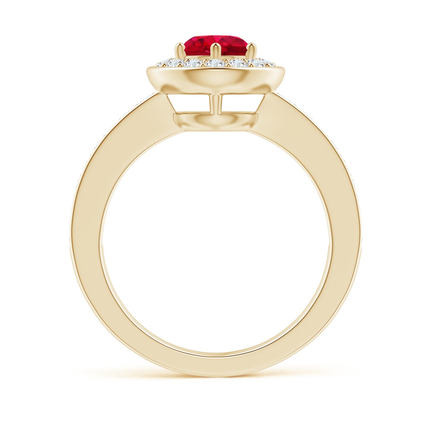 AAA - Ruby / 1.36 CT / 14 KT Yellow Gold