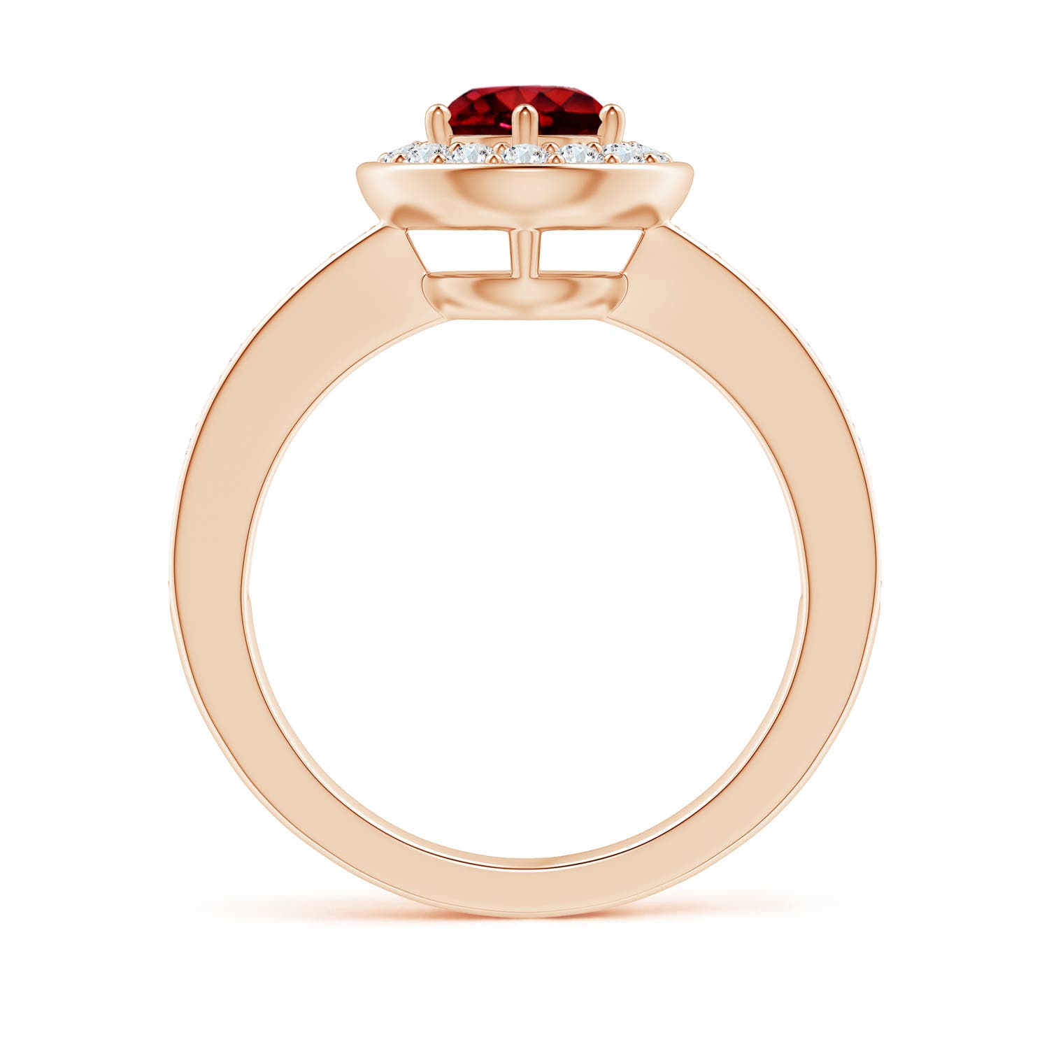 AAAA - Ruby / 1.36 CT / 14 KT Rose Gold