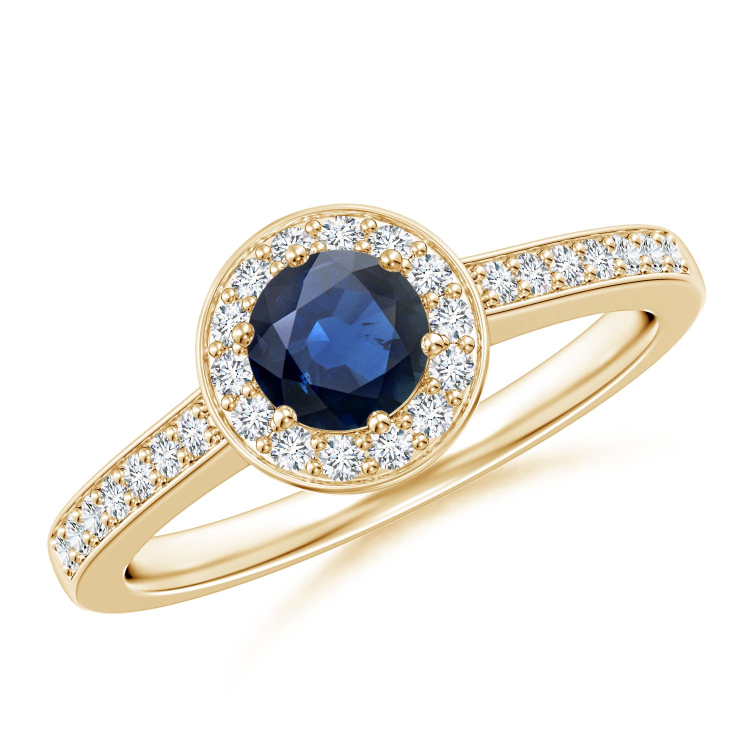 AA - Blue Sapphire / 0.85 CT / 14 KT Yellow Gold